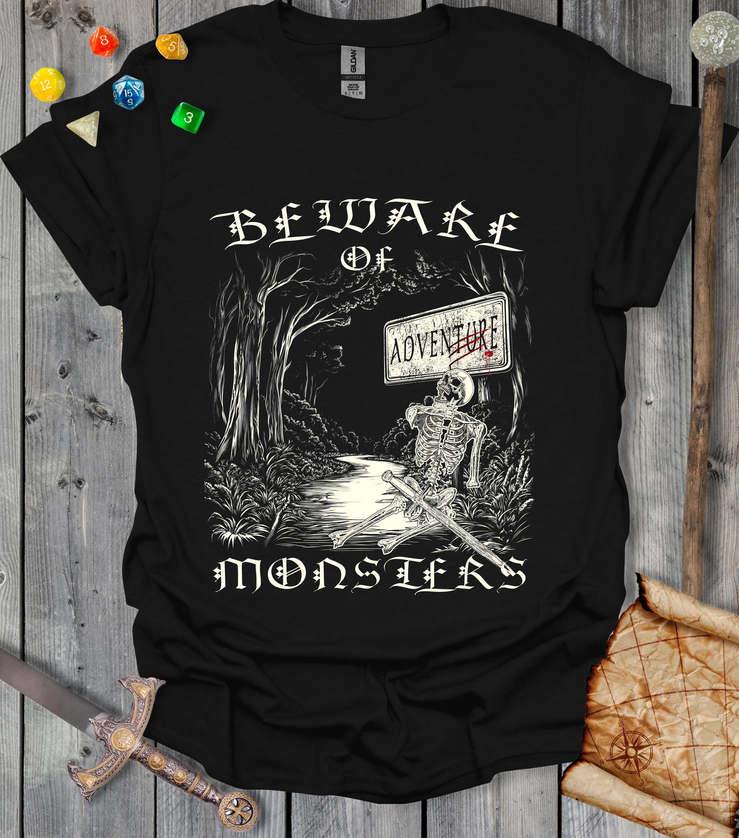 Beware of Monsters - T-shirt