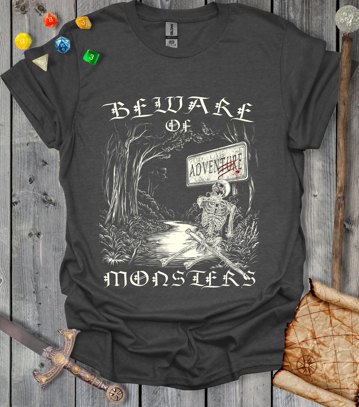 Beware of Monsters - T-shirt
