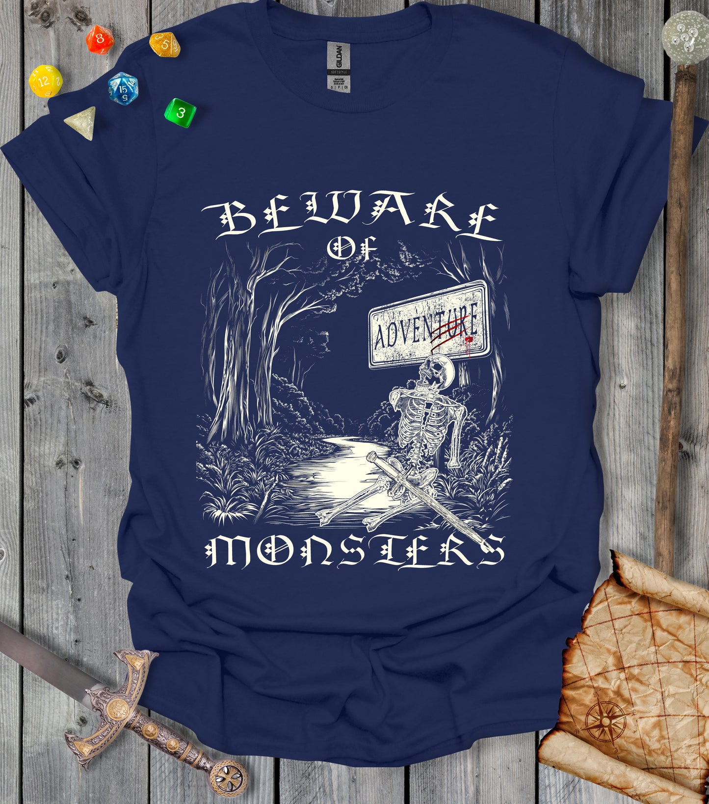 Beware of Monsters - T-shirt