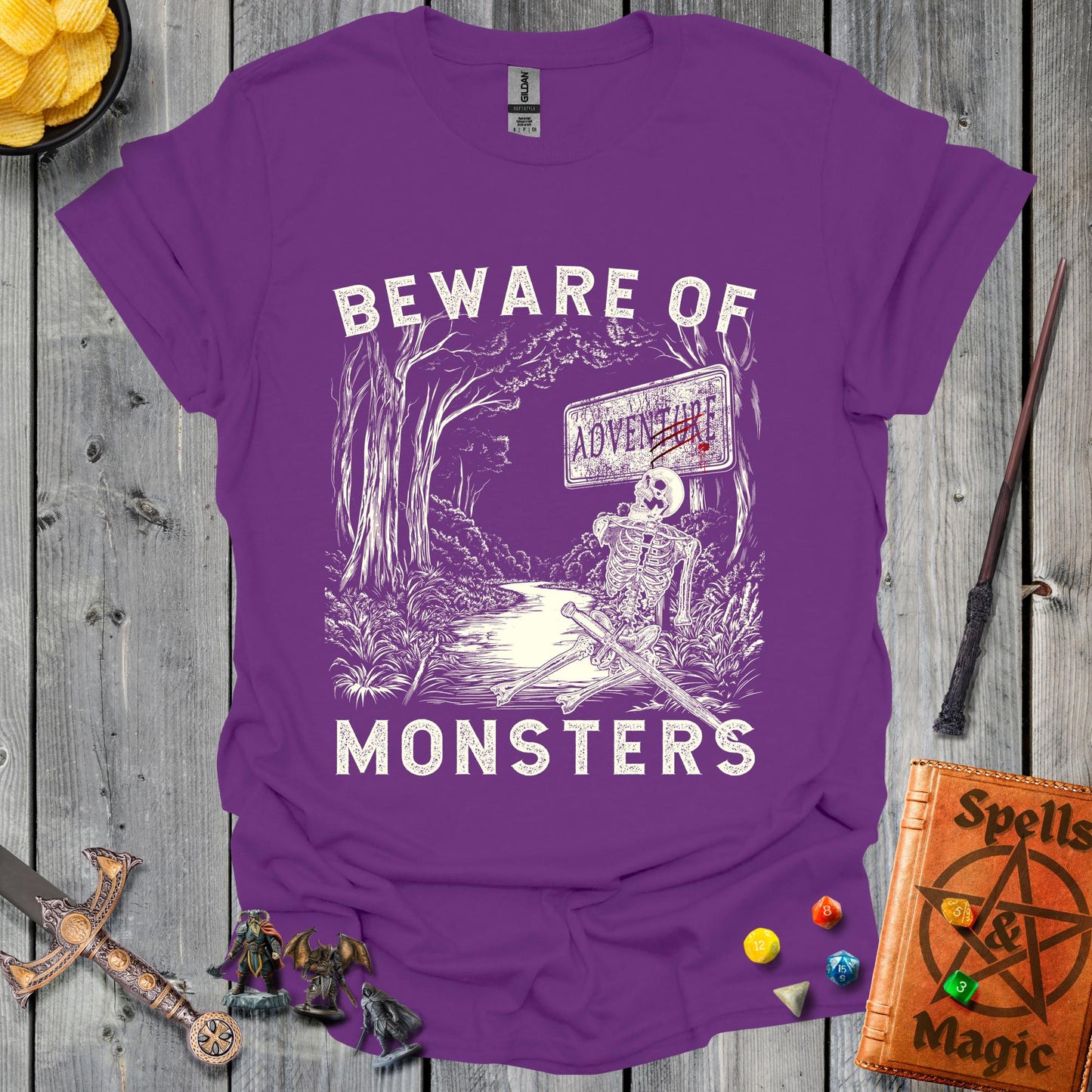 Beware of Monsters - Purple