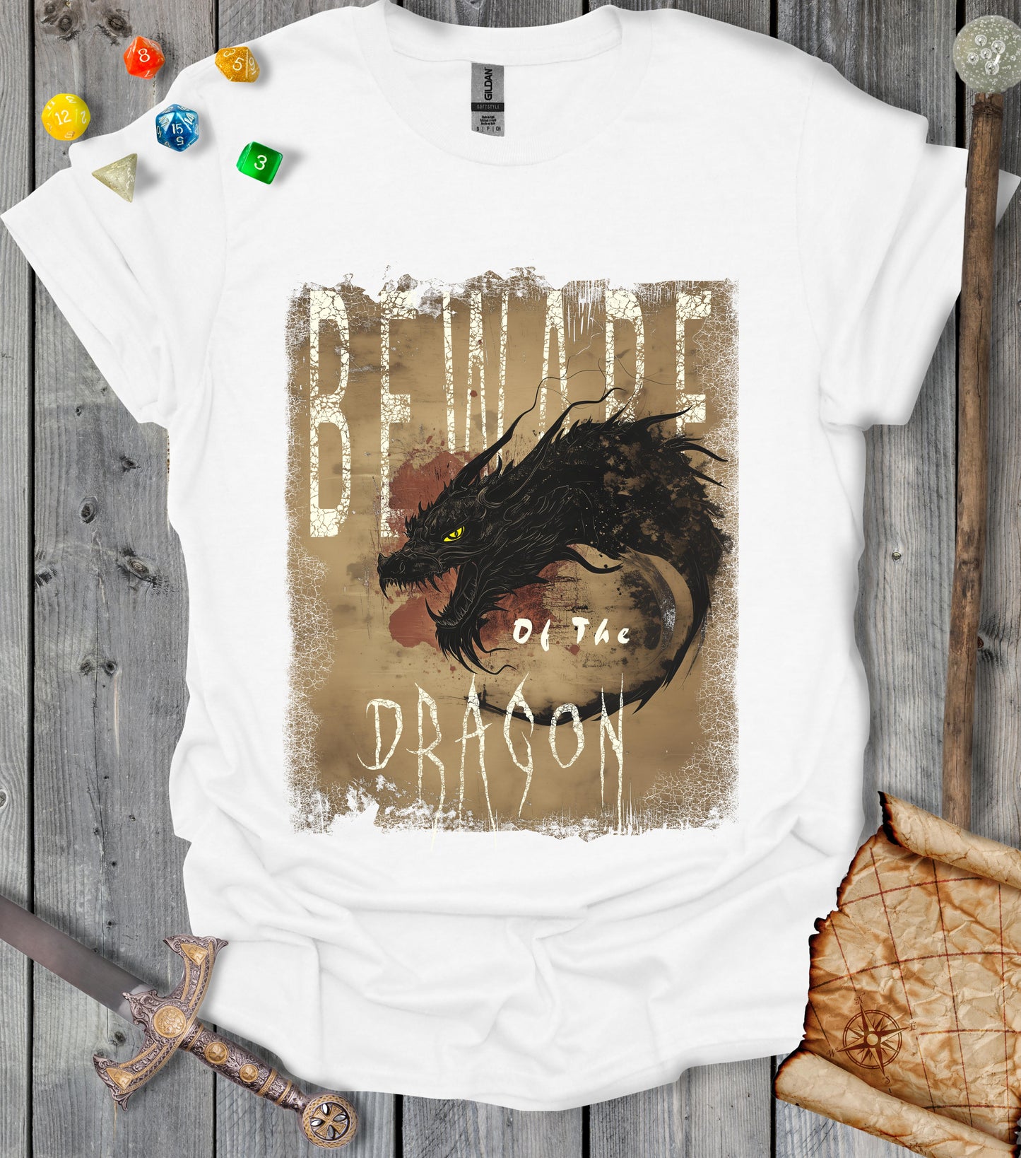 Beware of The Dragon - White