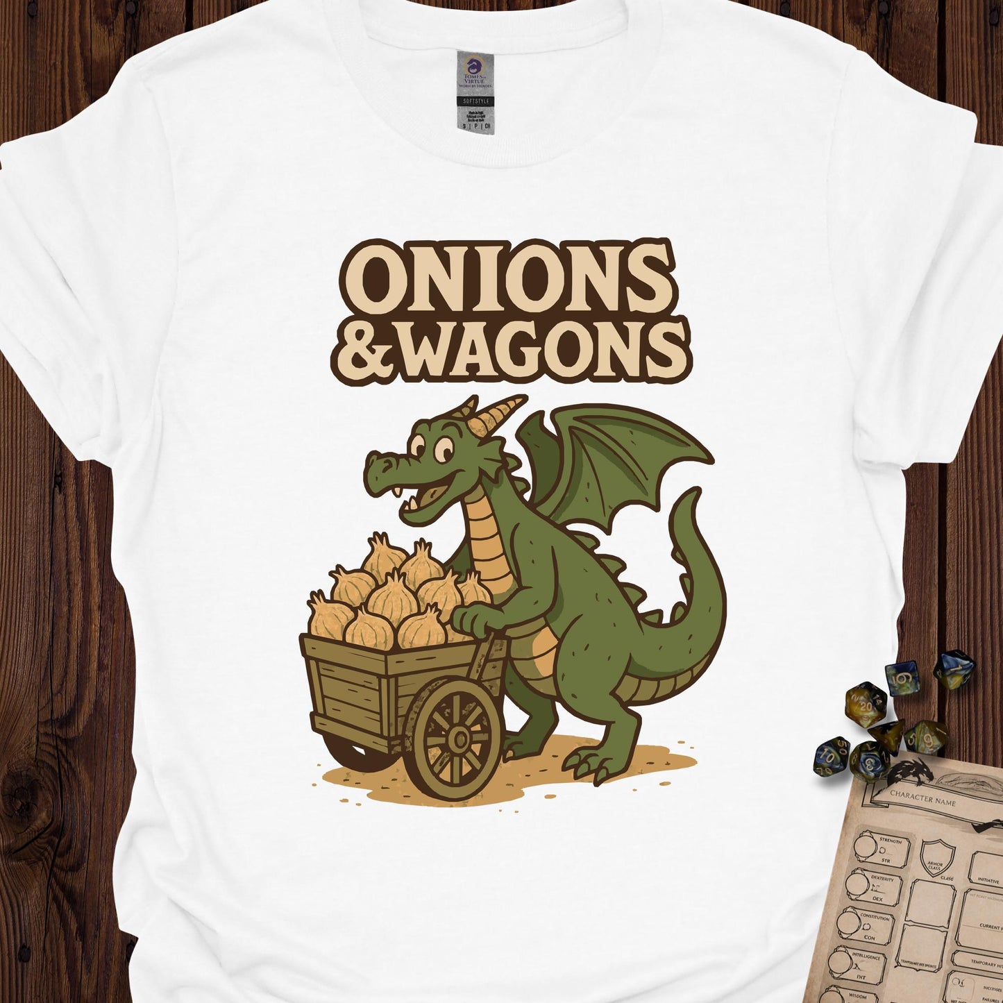 Onions and Wagons - White