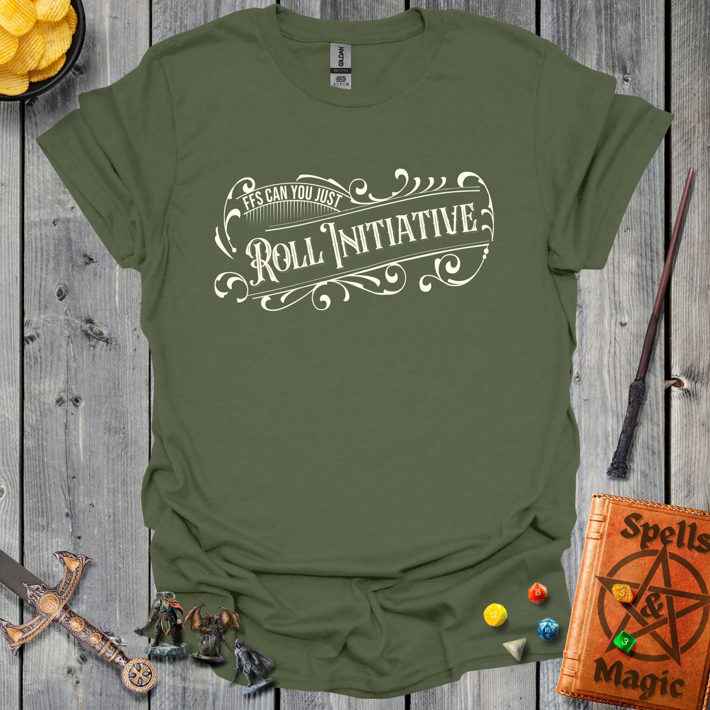 FFS Can you Just Roll Initiative - MilitaryGreen