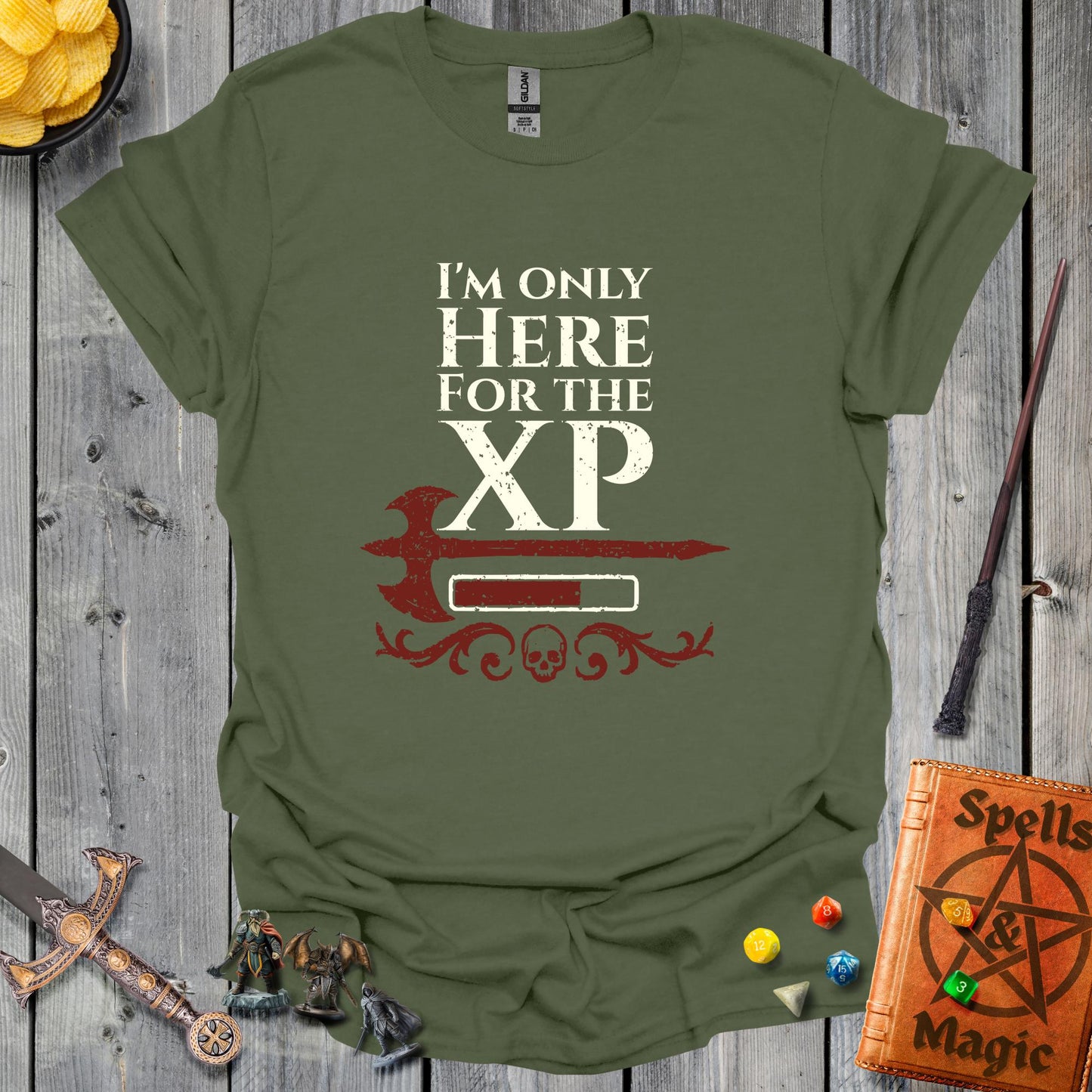 I'm only here for the XP - MilitaryGreen
