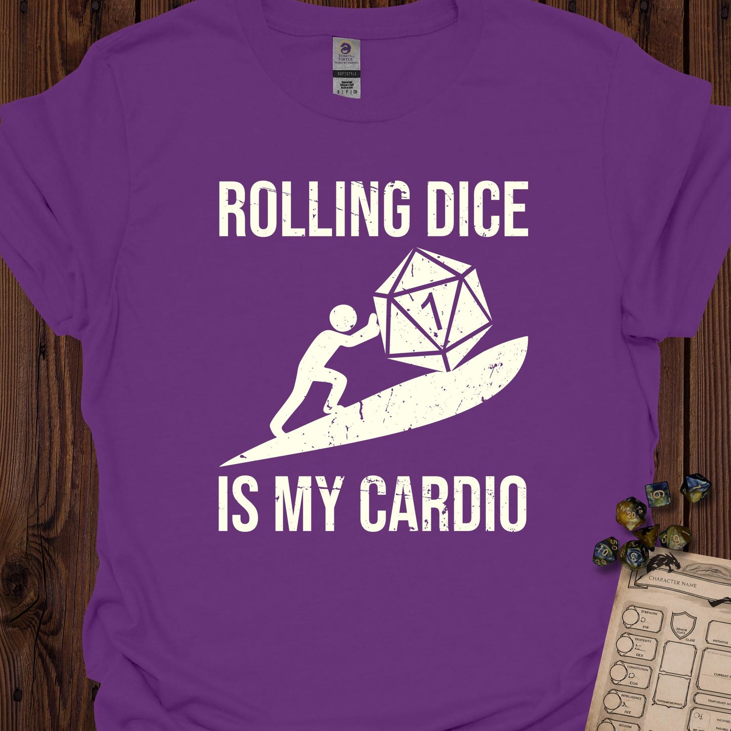 Rolling Dice is My Cardio - Purple