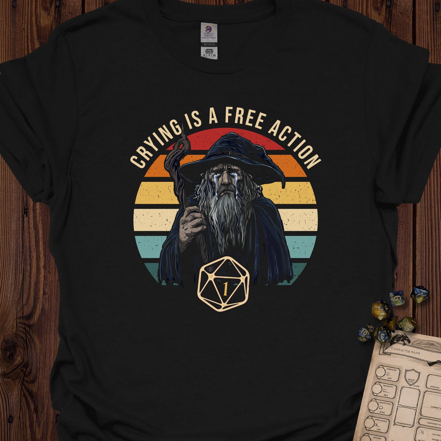 Crying is a free action - wizard - Black