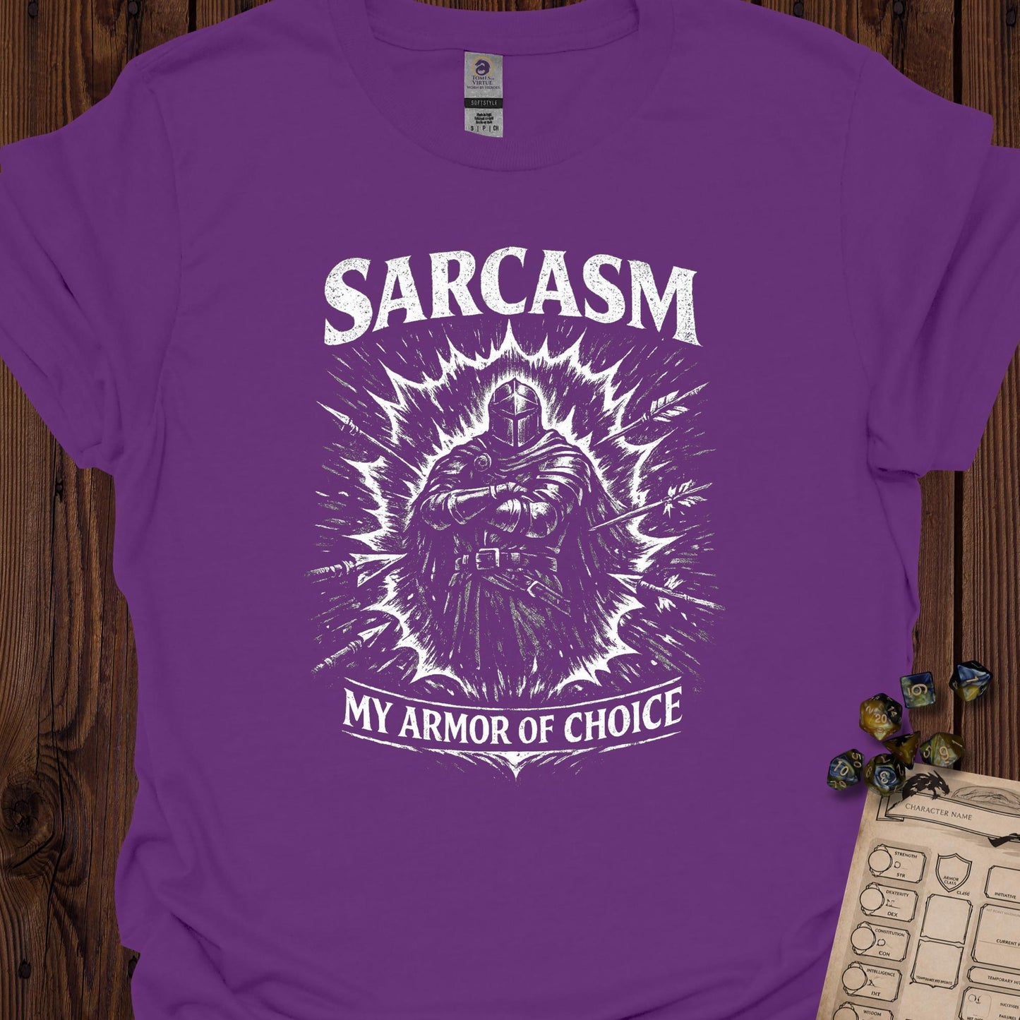 Sarcasm, my armor of choice - Purple