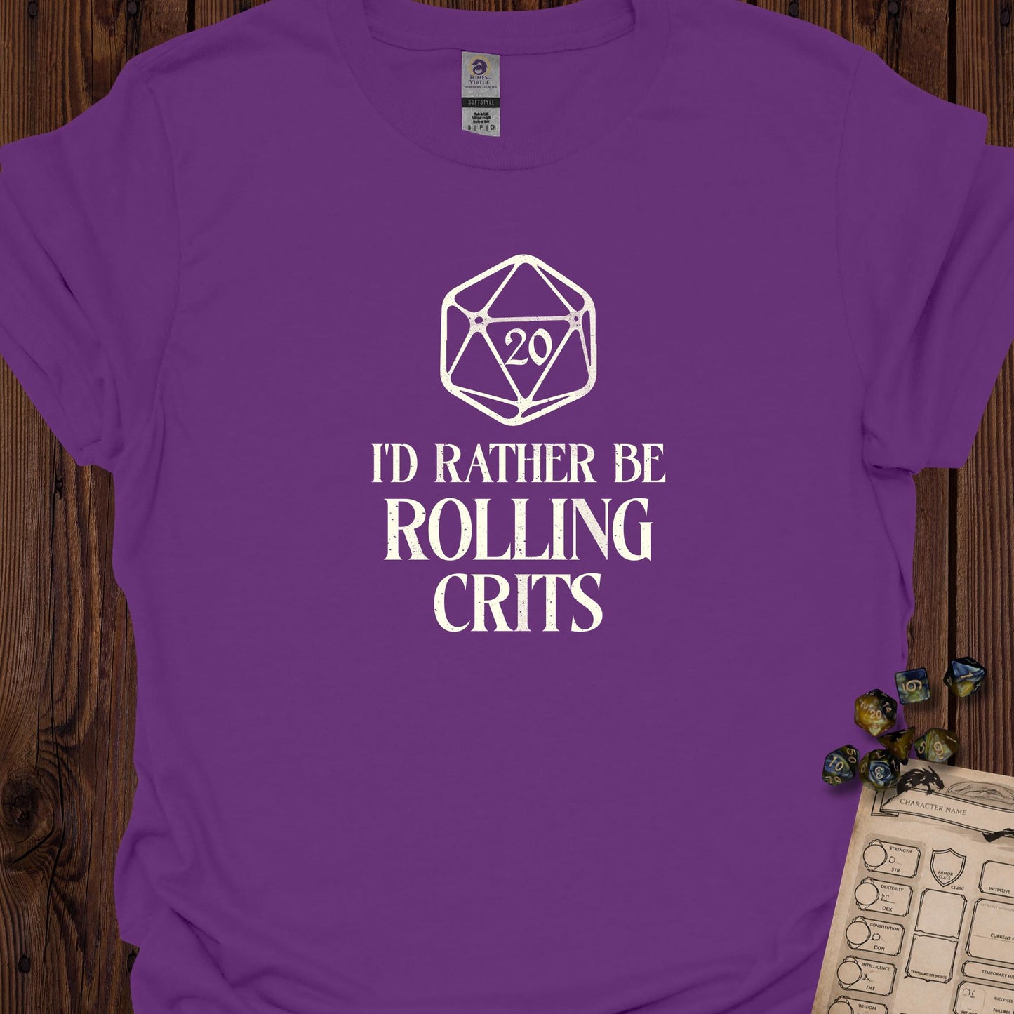 I'd Rather be Rolling Crits - Purple