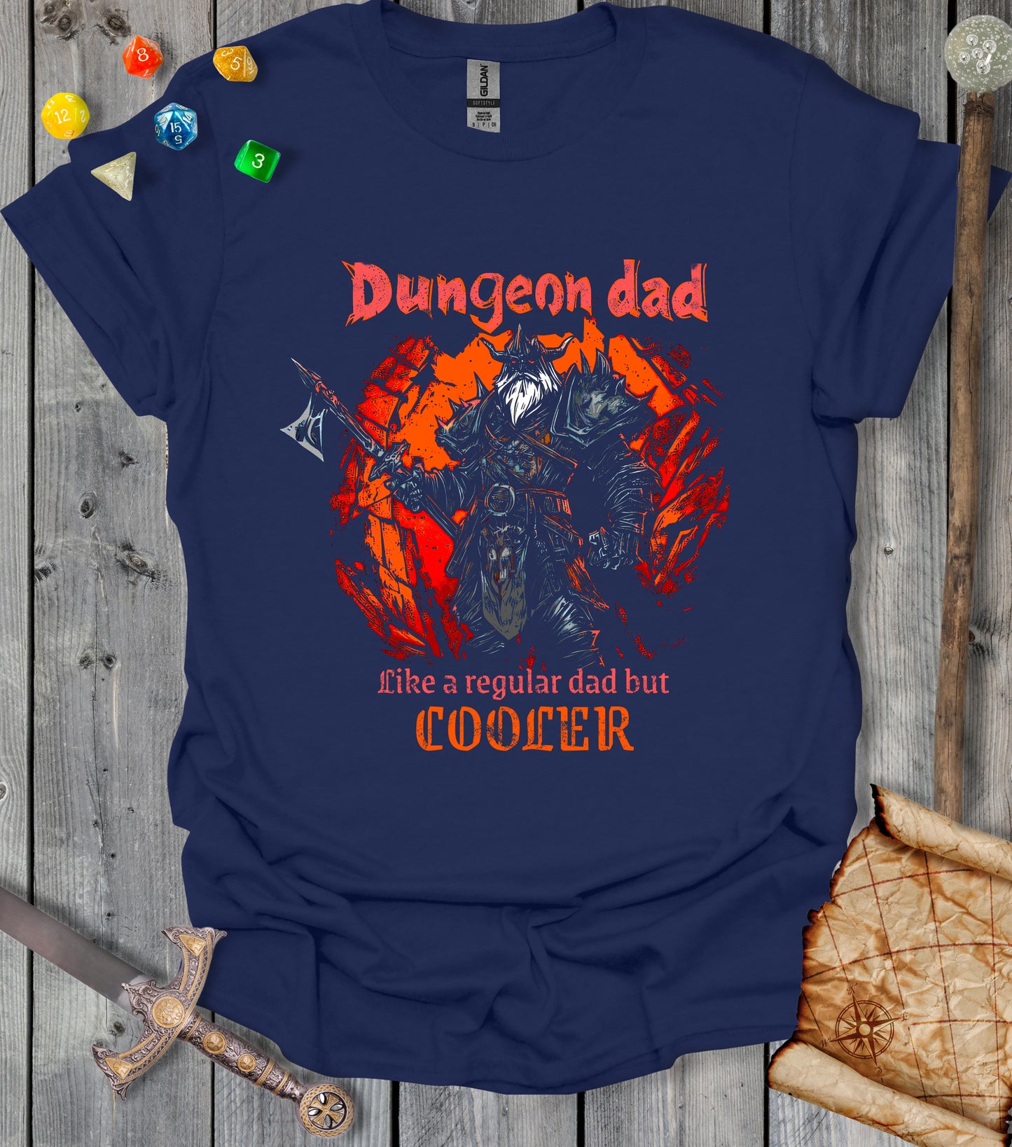 Dungeon dad - Warrior - NavyBlue