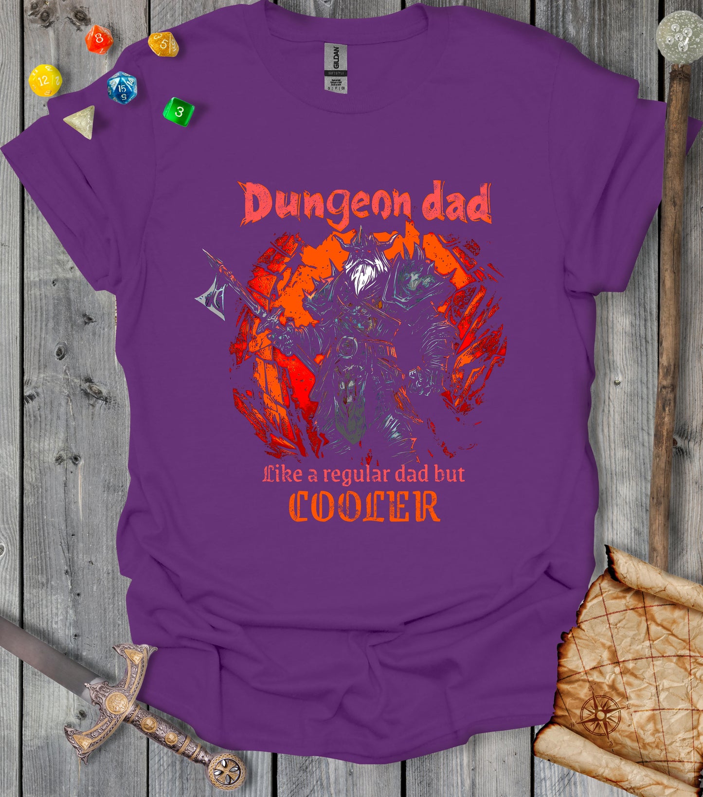 Dungeon dad - Warrior - T-shirt