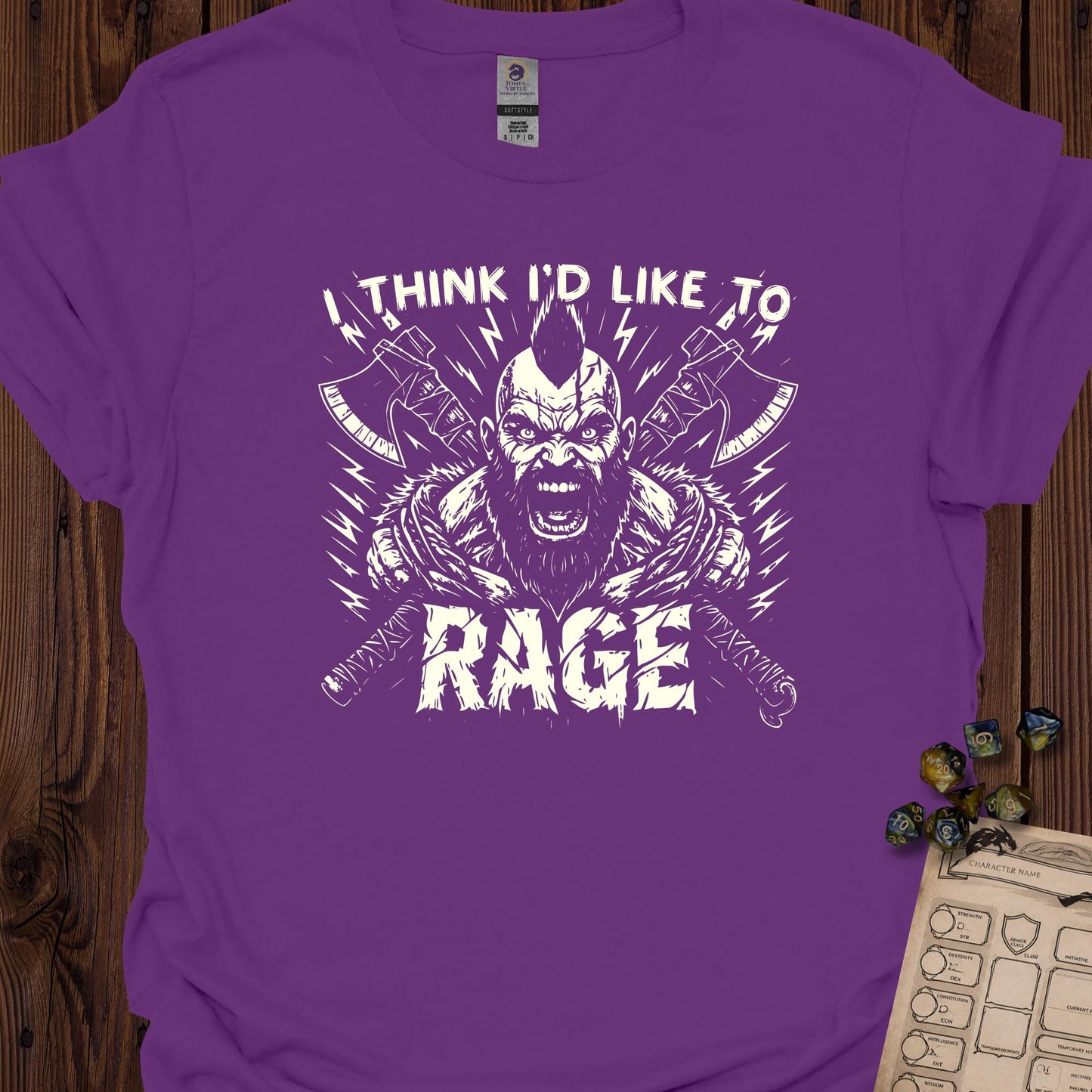 I think I'd like to RAGE - Monochrome art - Purple