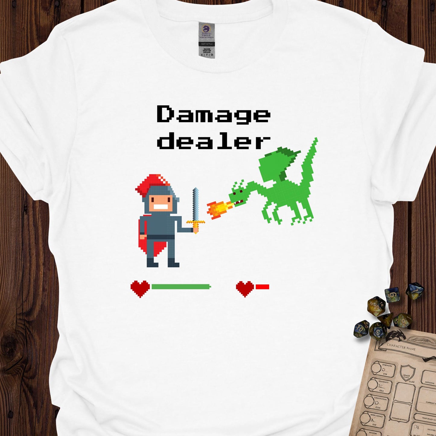 Damage dealer - Pixel art - White