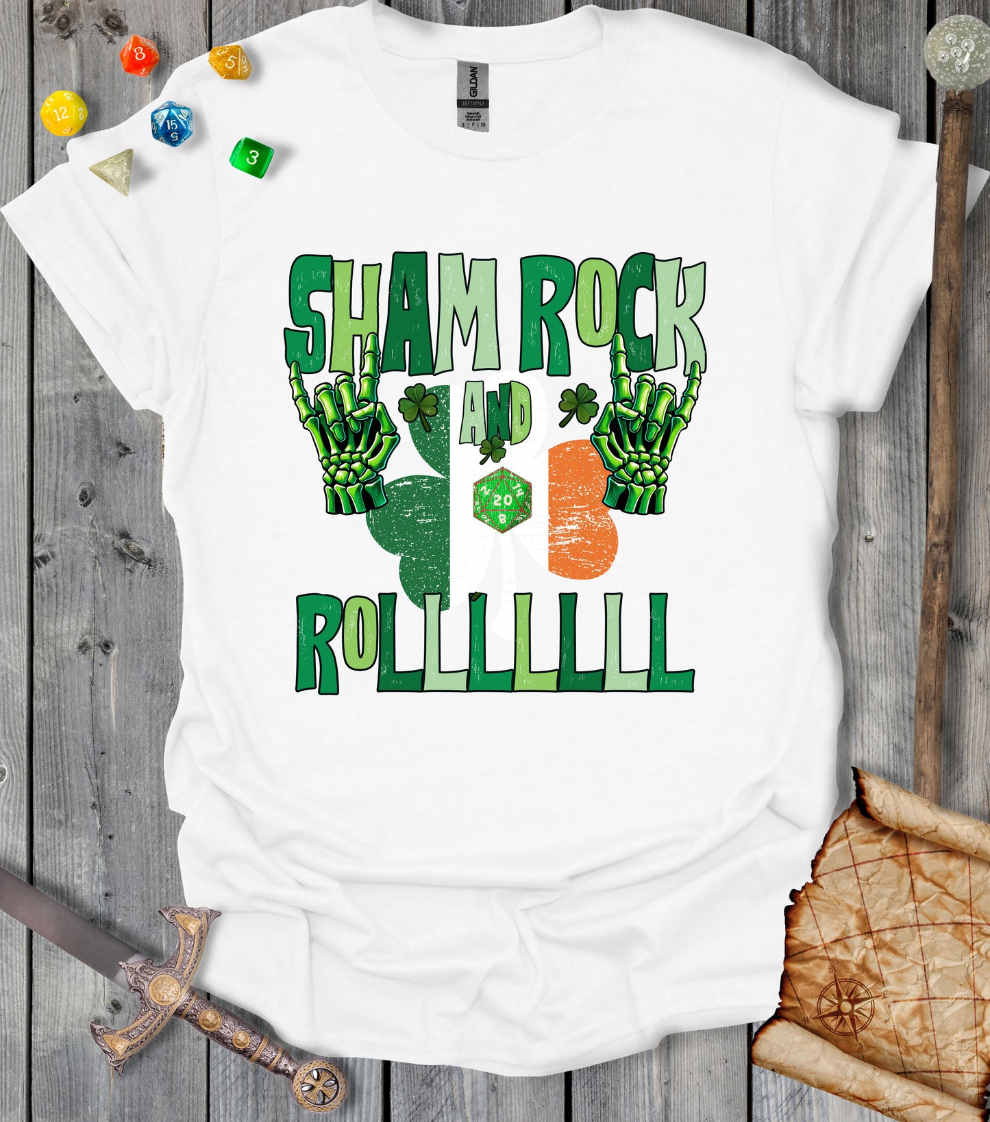 Shamrock and Roll - T-shirt