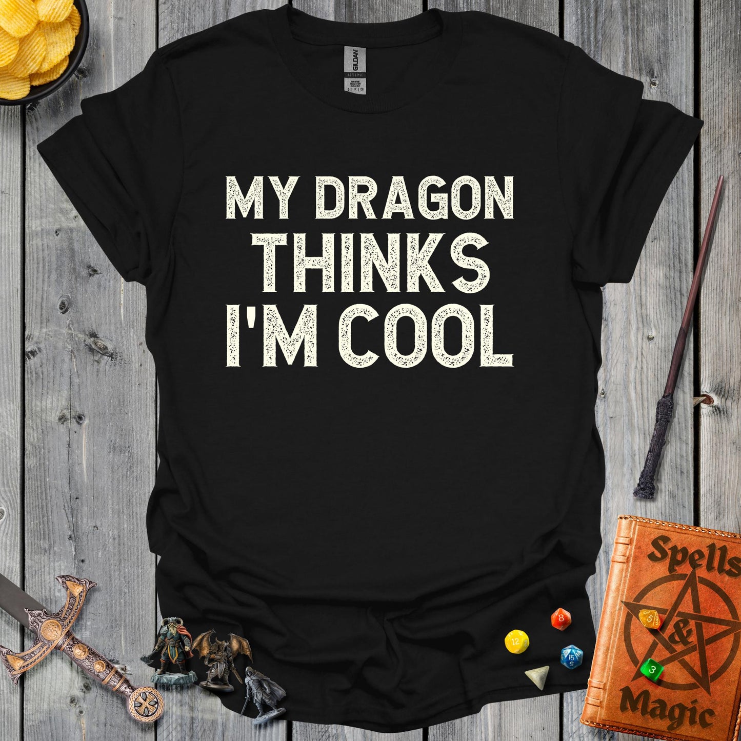 My Dragon Thinks I'm Cool - Black