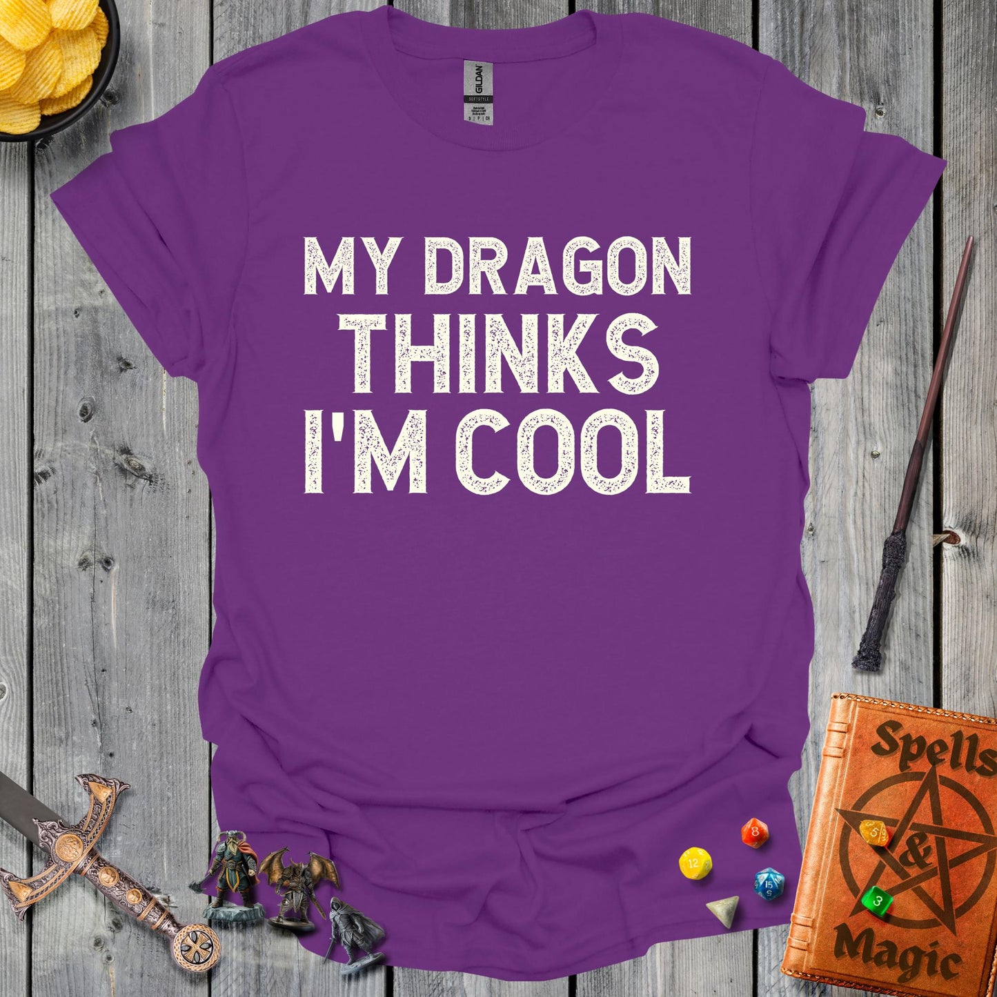 My Dragon Thinks I'm Cool - Purple