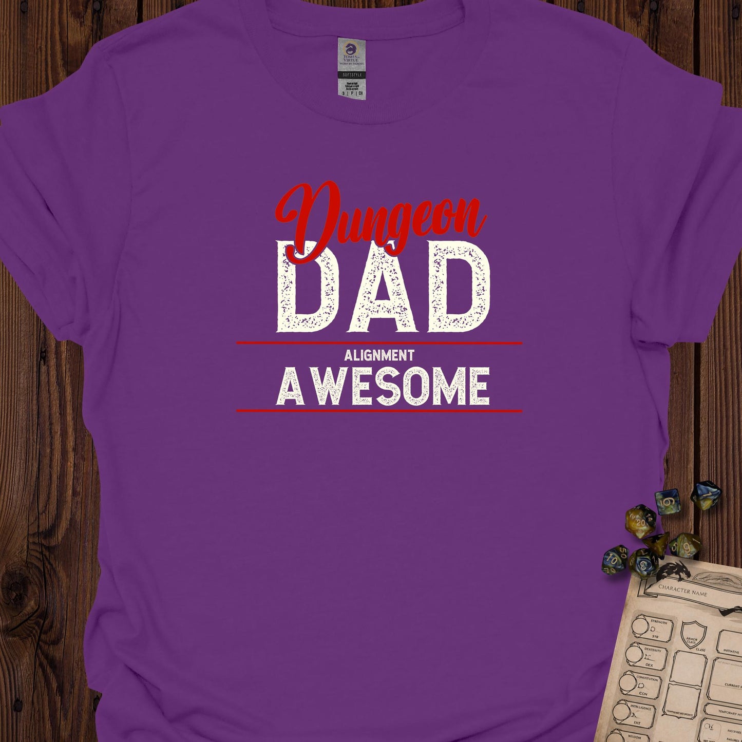 Dungeon Dad Alignment Awesome - Purple