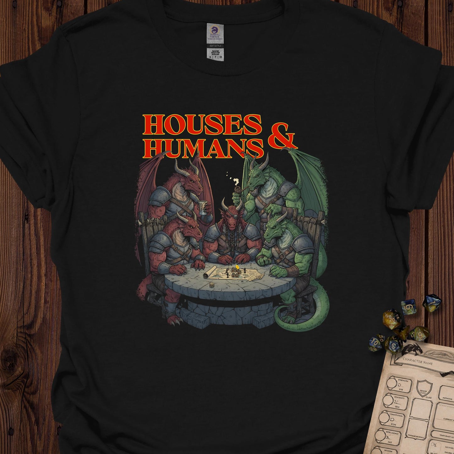 Houses and humans - Black