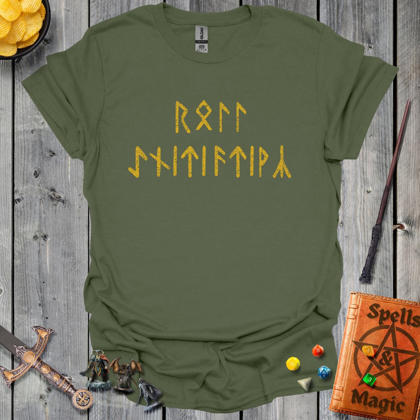 Roll Initiative Runes - MilitaryGreen