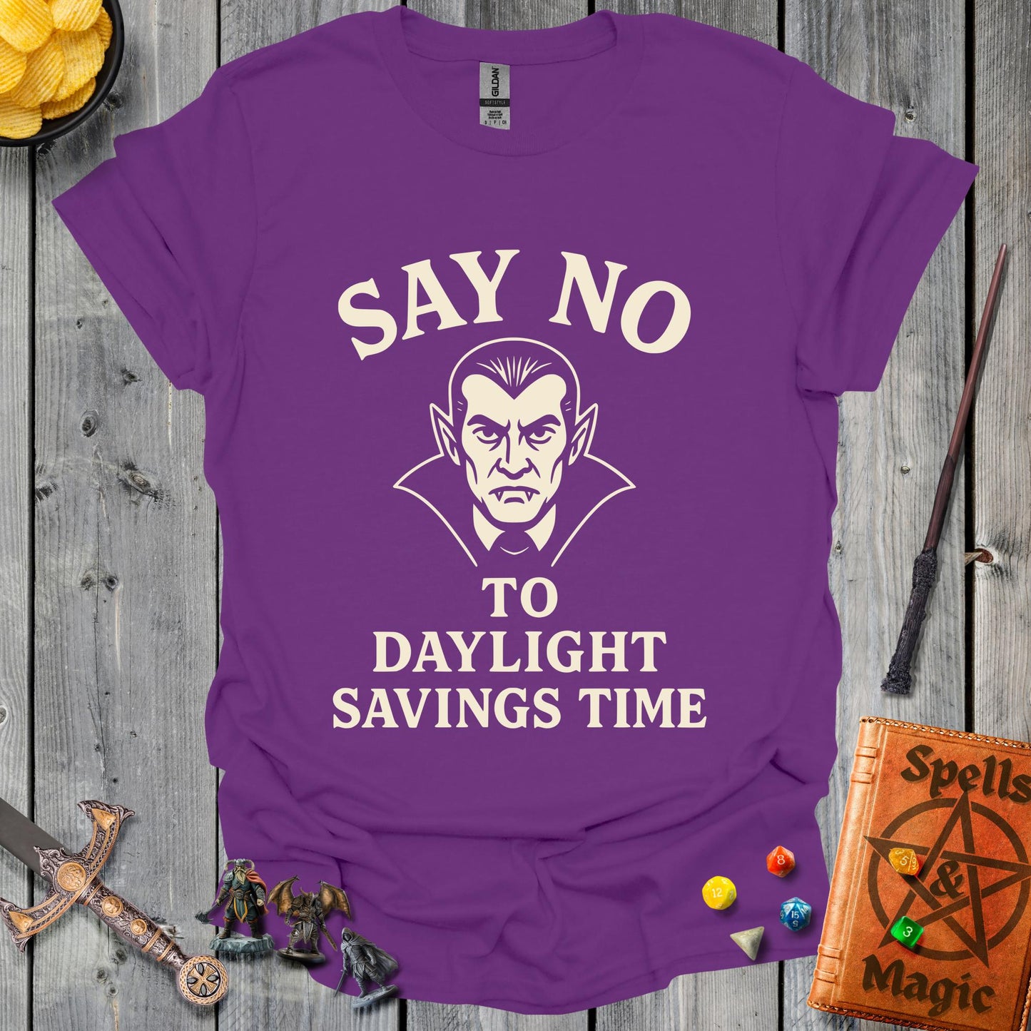 Say No to Daylight Savings Time - Purple