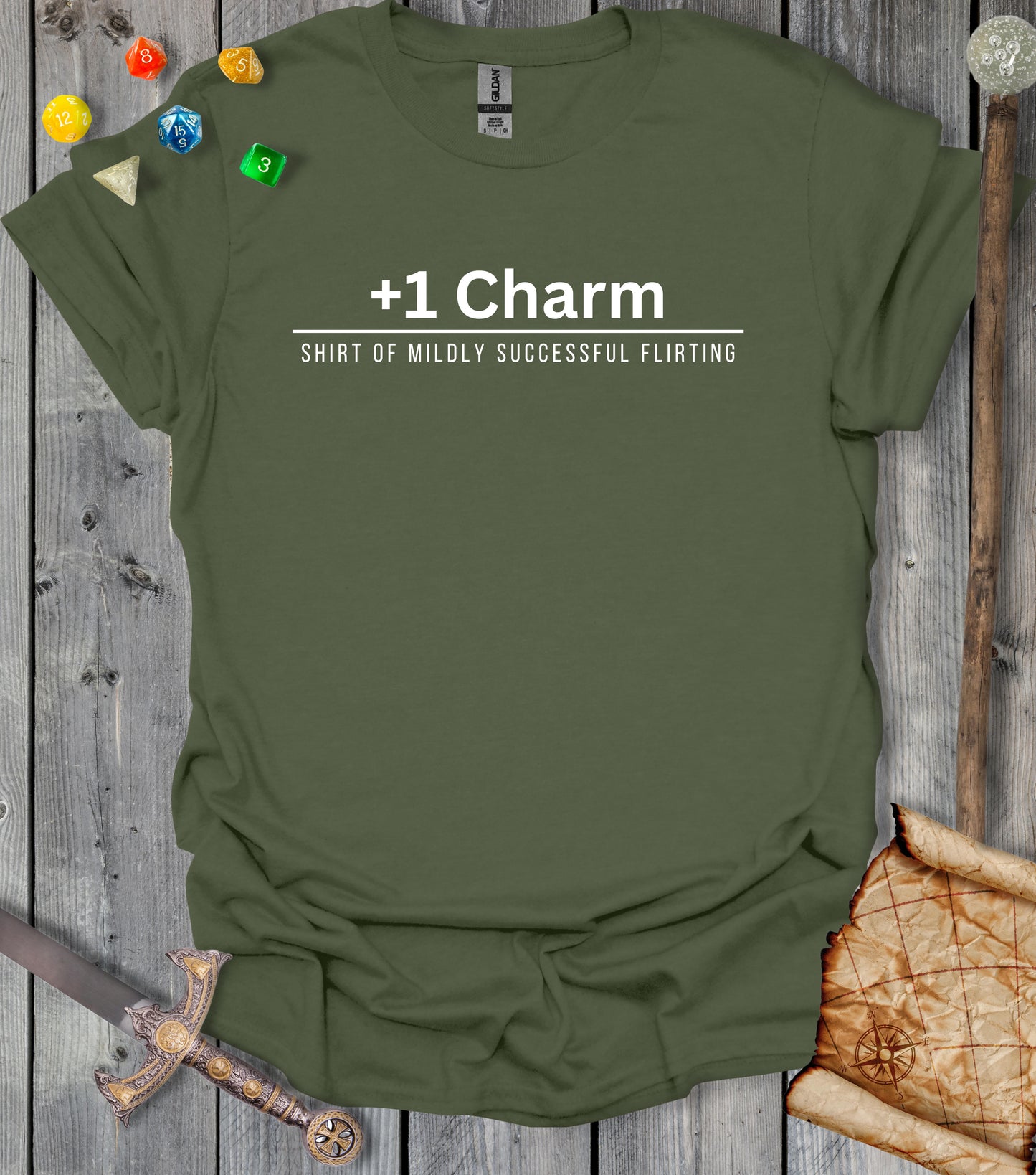 +1 Charm - MilitaryGreen