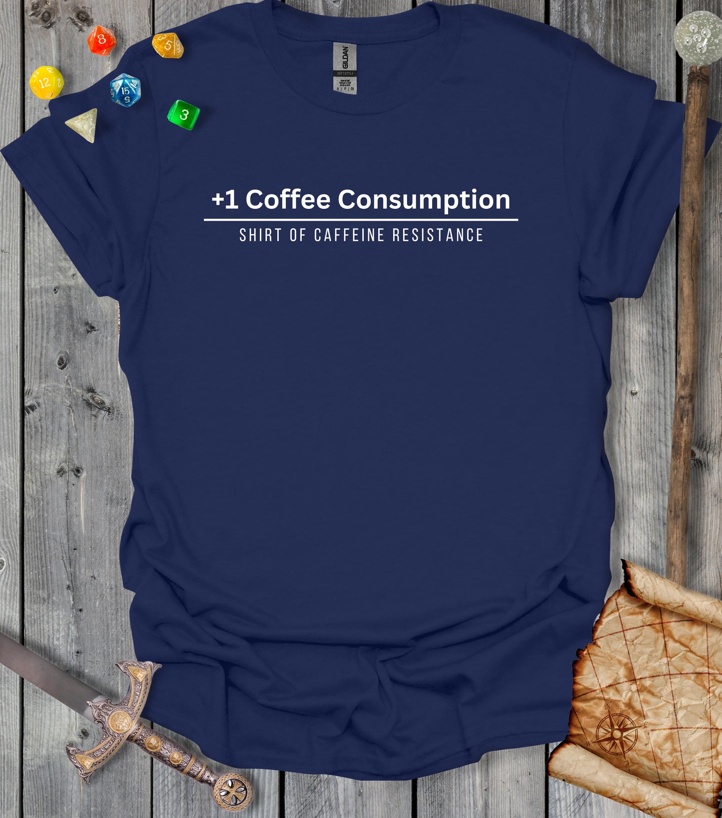 +1 Coffee Consumption - NavyBlue
