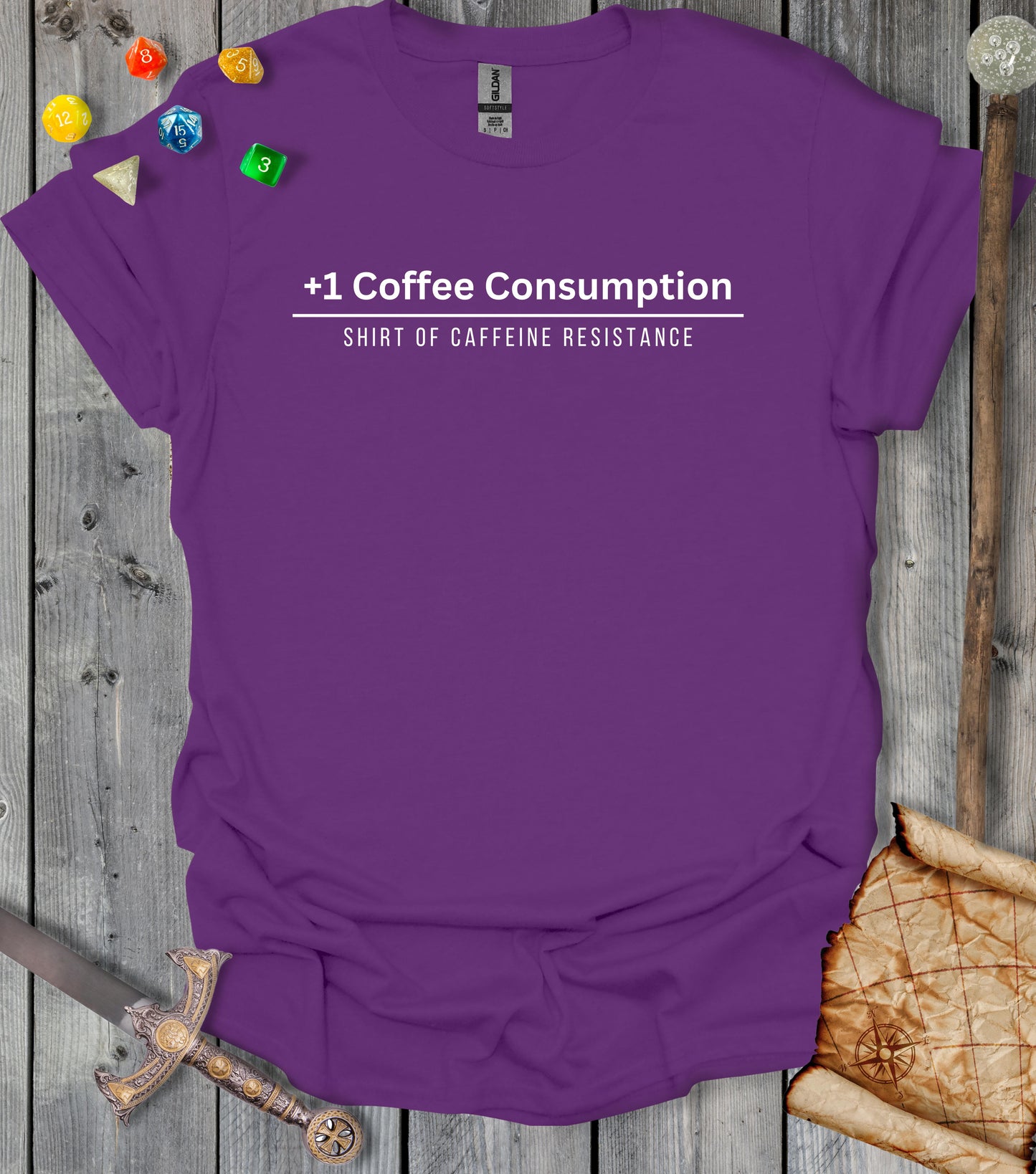 +1 Coffee Consumption - Purple