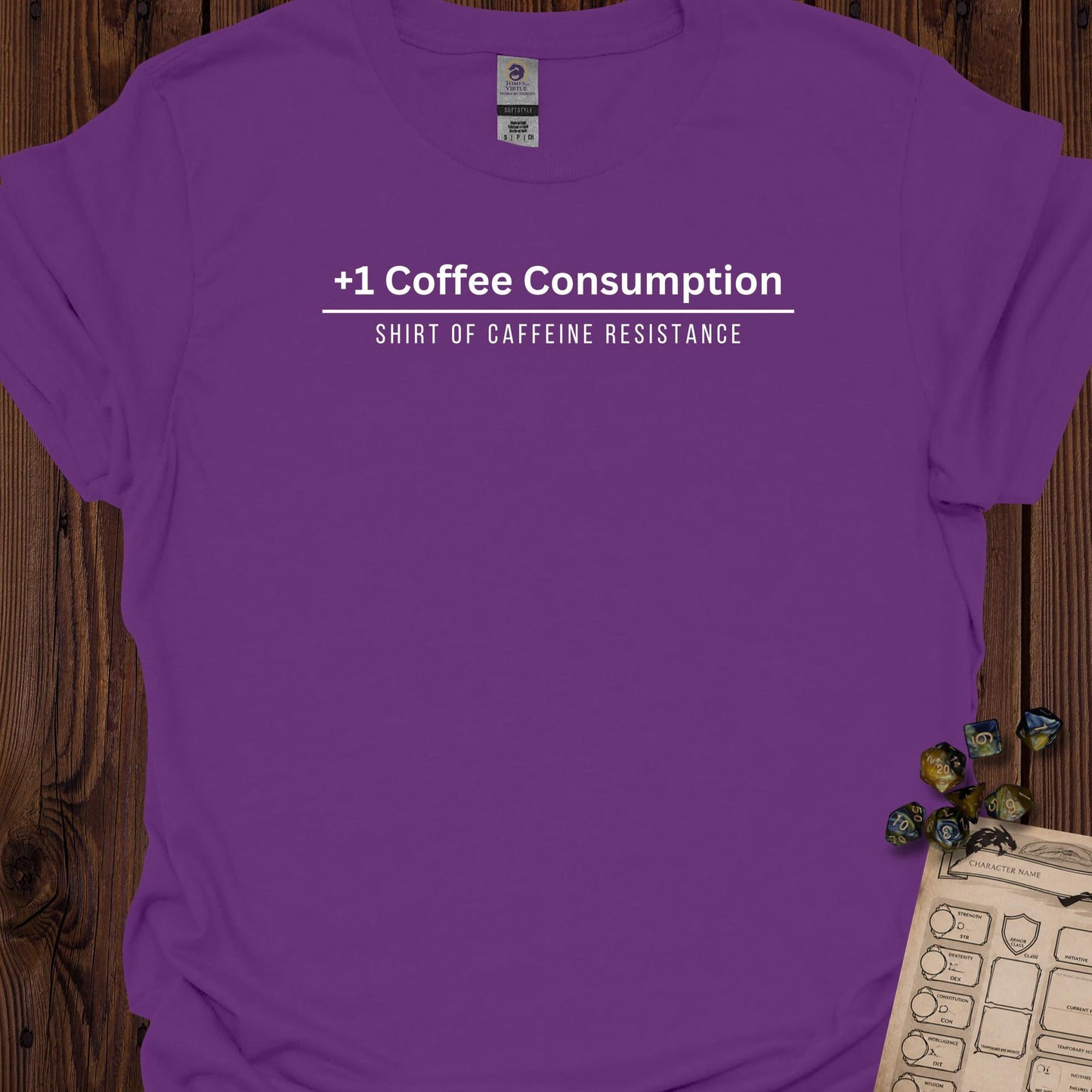 +1 Coffee Consumption - Purple