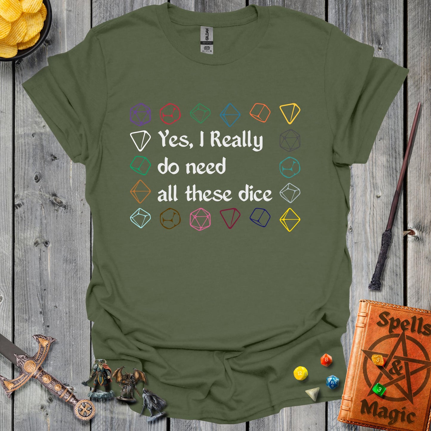 All these dice 2 - MilitaryGreen