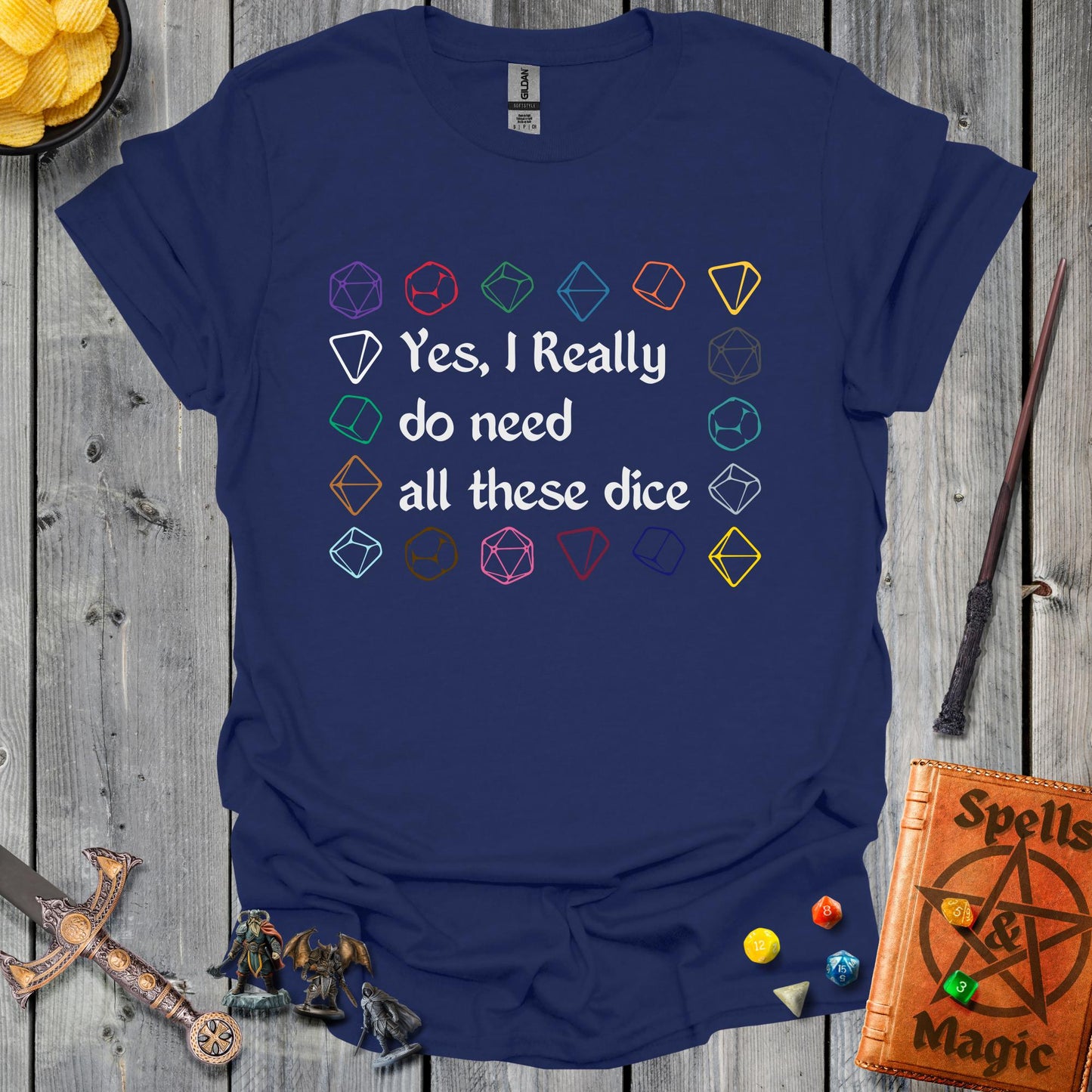 All these dice 2 - NavyBlue