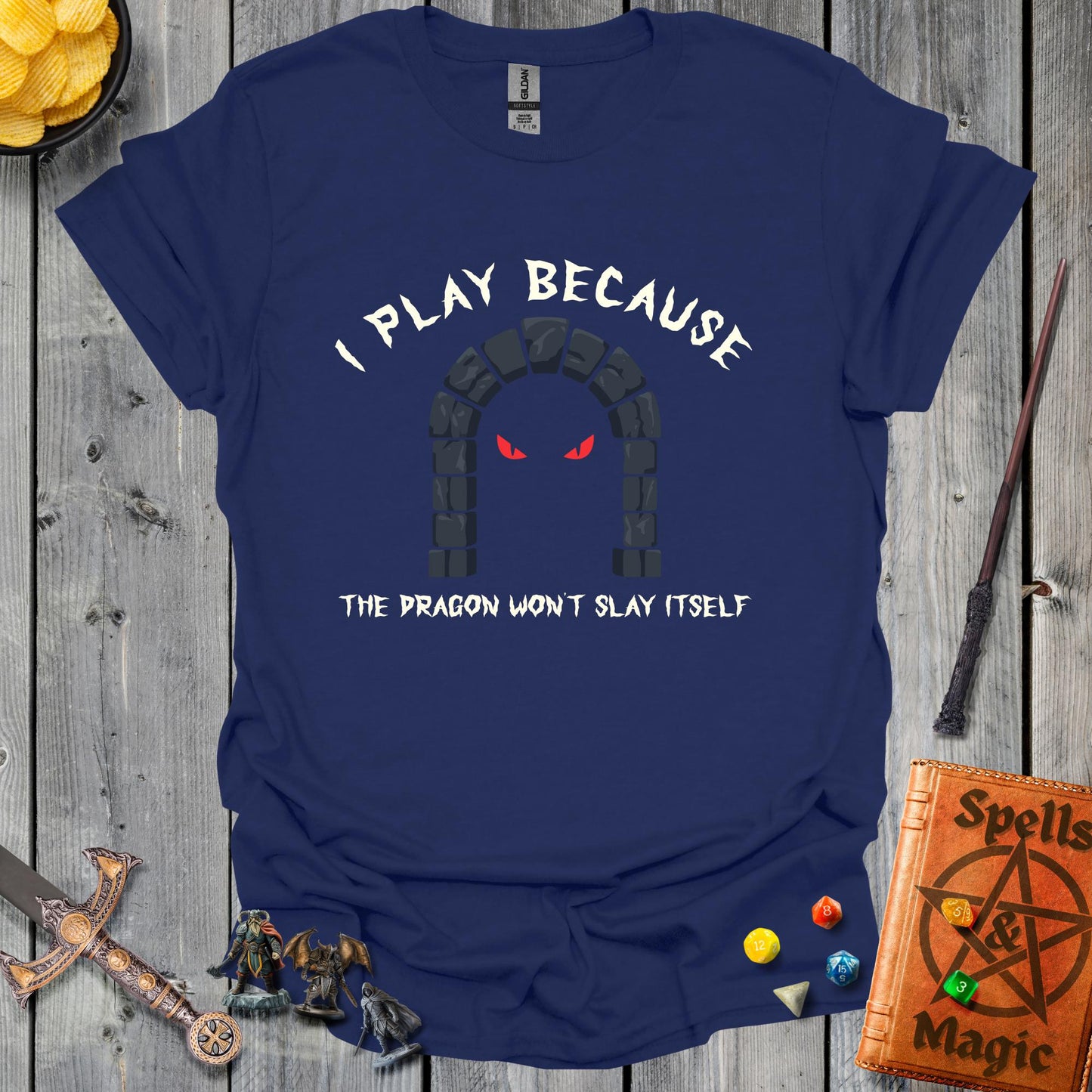 I Play Because - NavyBlue