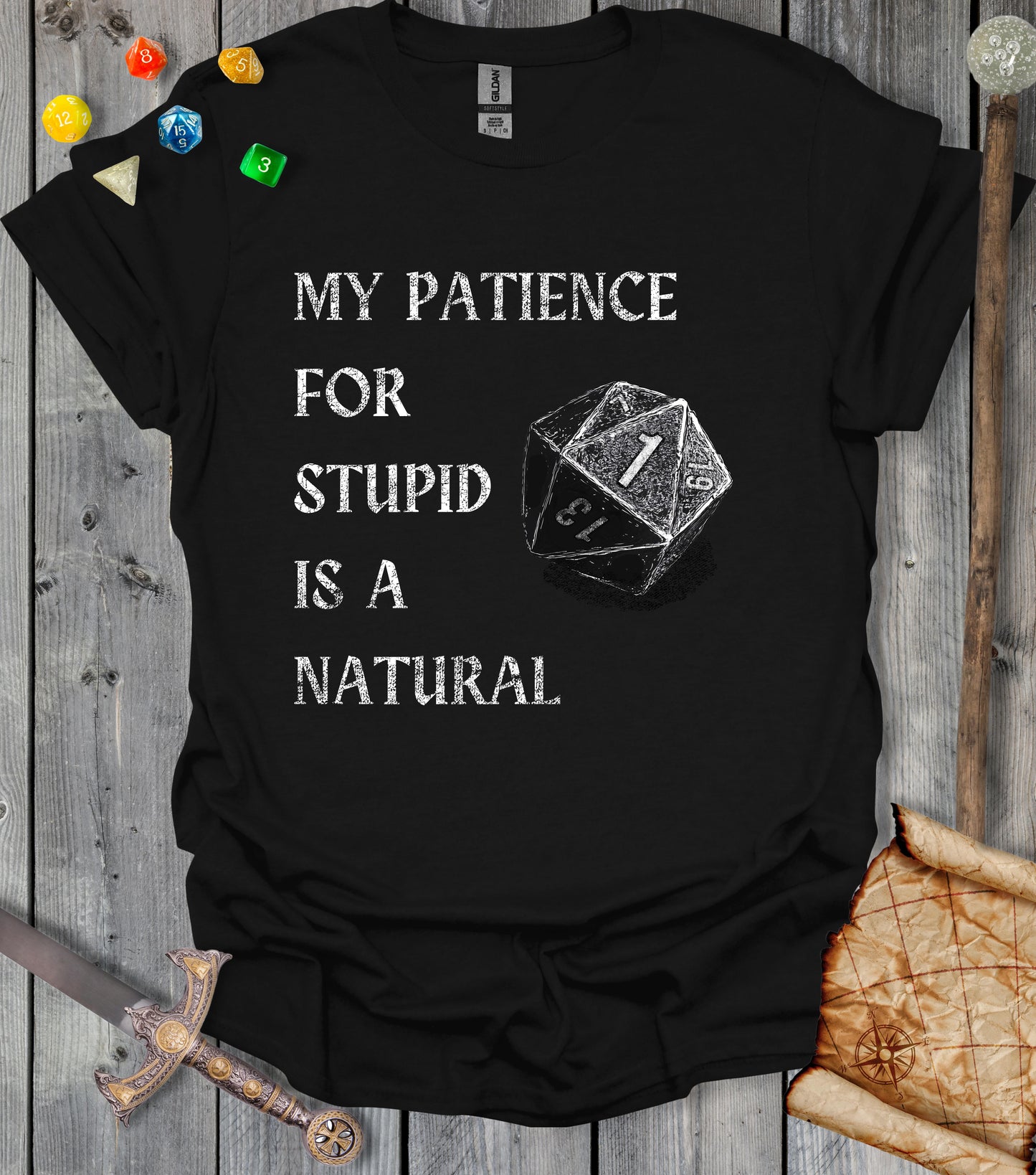 Patience for stupid - T-shirt