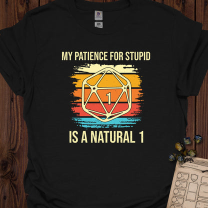Patience for stupid - Black