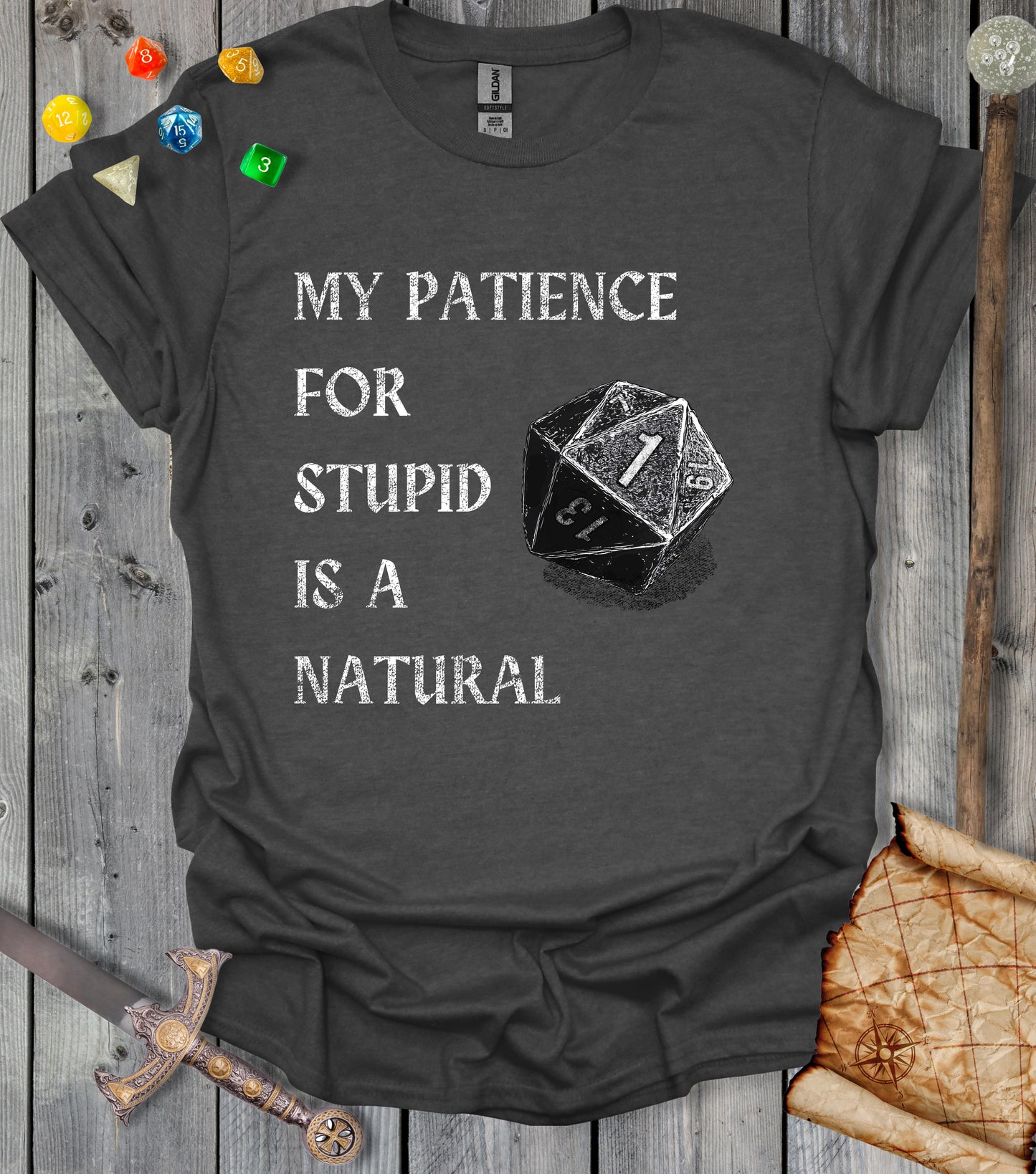 Patience for stupid - T-shirt