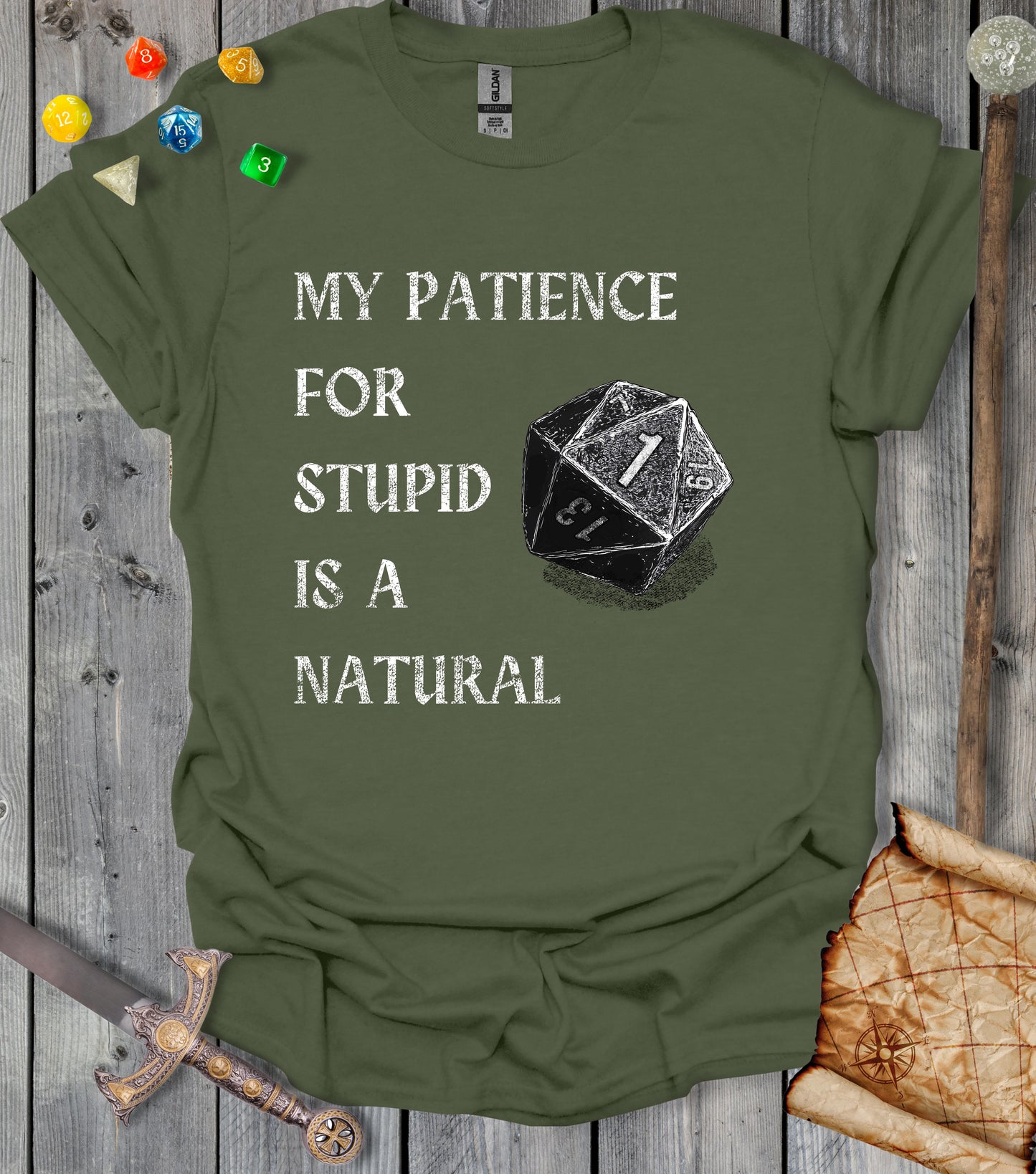 Patience for stupid - T-shirt