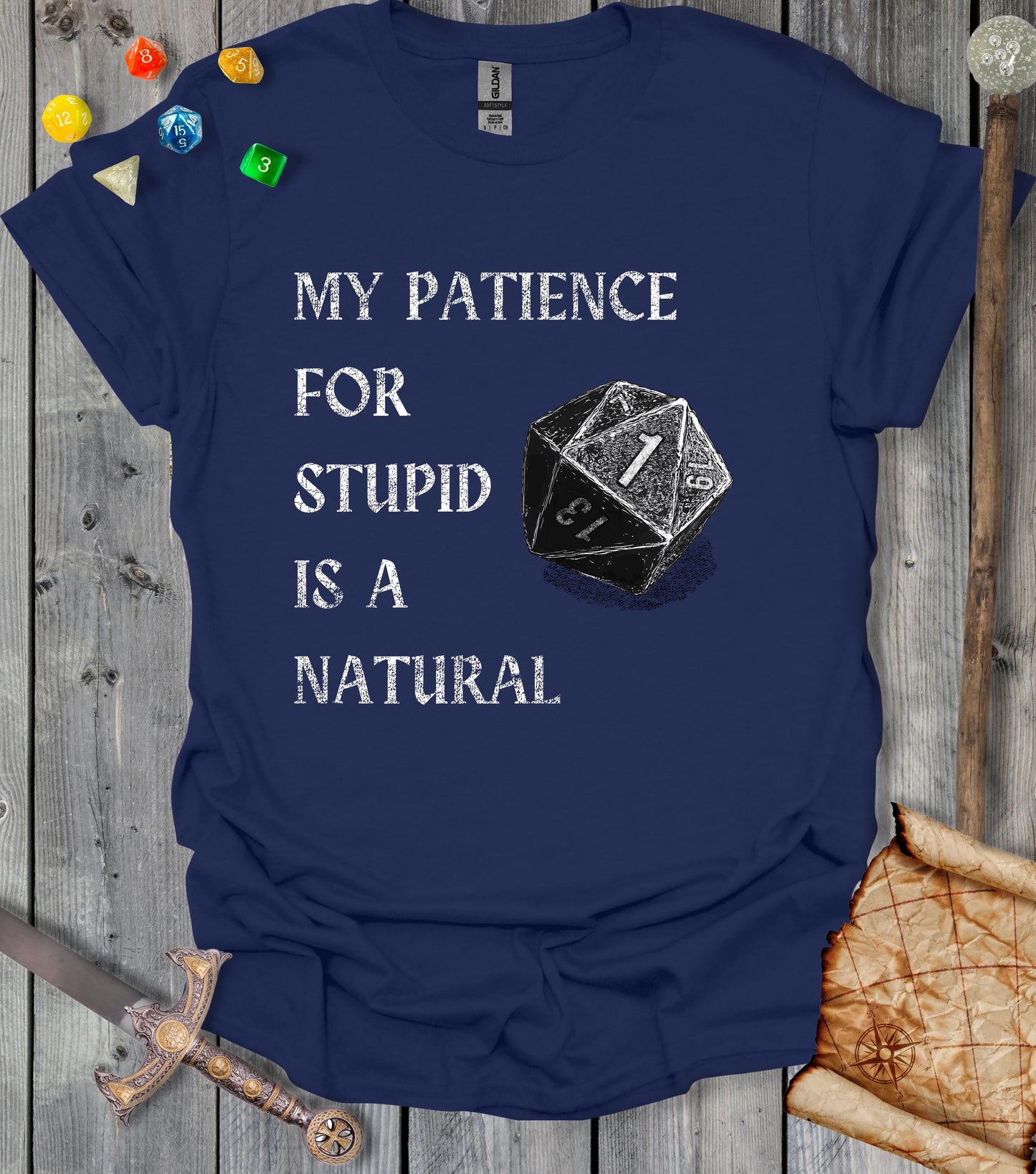 Patience for stupid - T-shirt