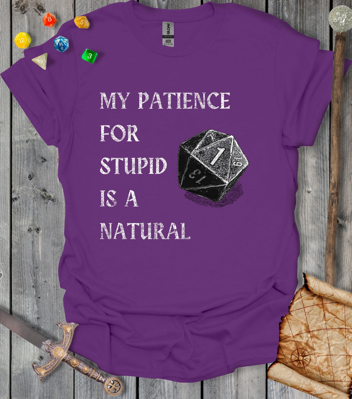 Patience for stupid - T-shirt