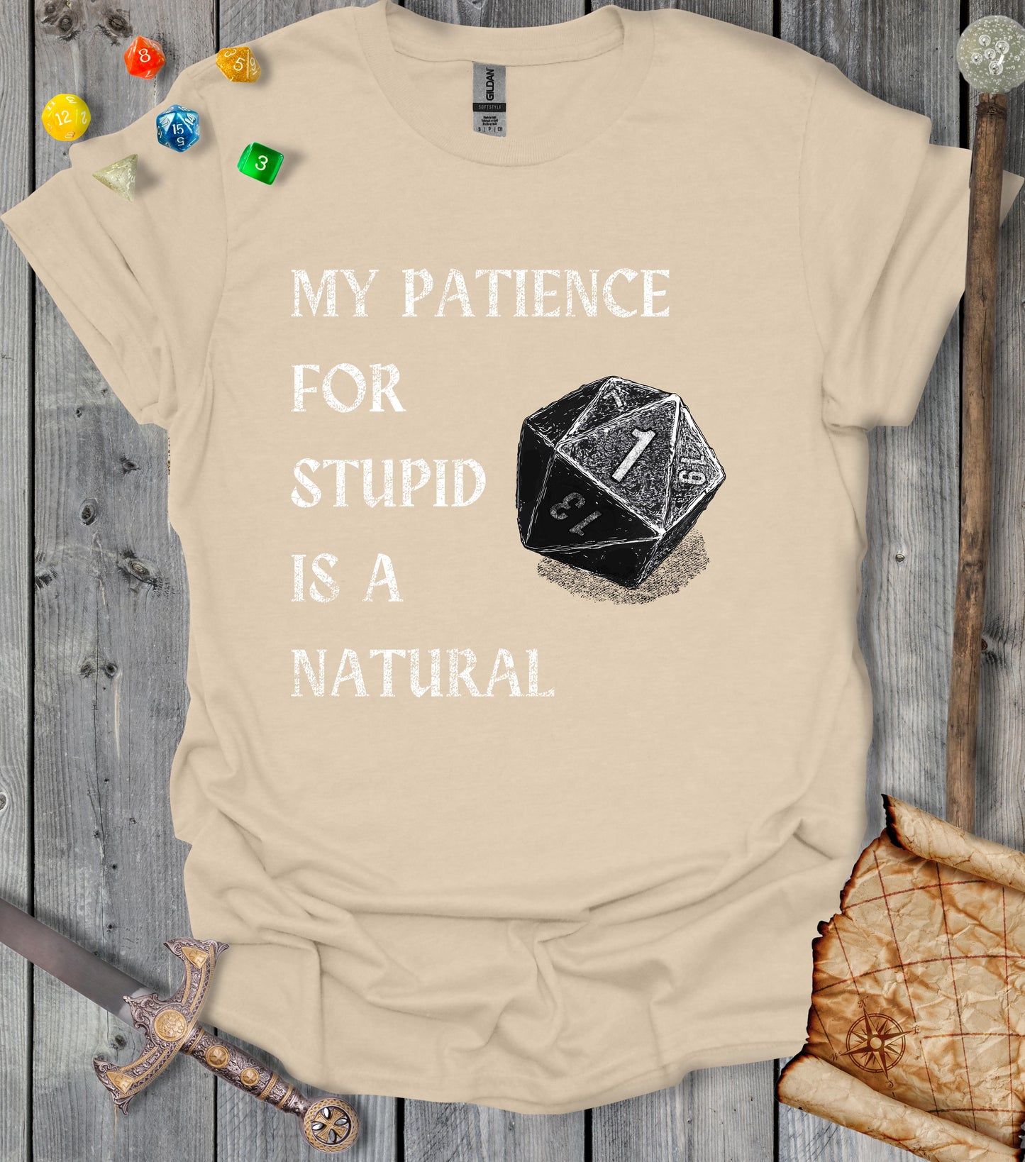 Patience for stupid - T-shirt