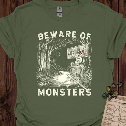 Beware of Monsters - MilitaryGreen