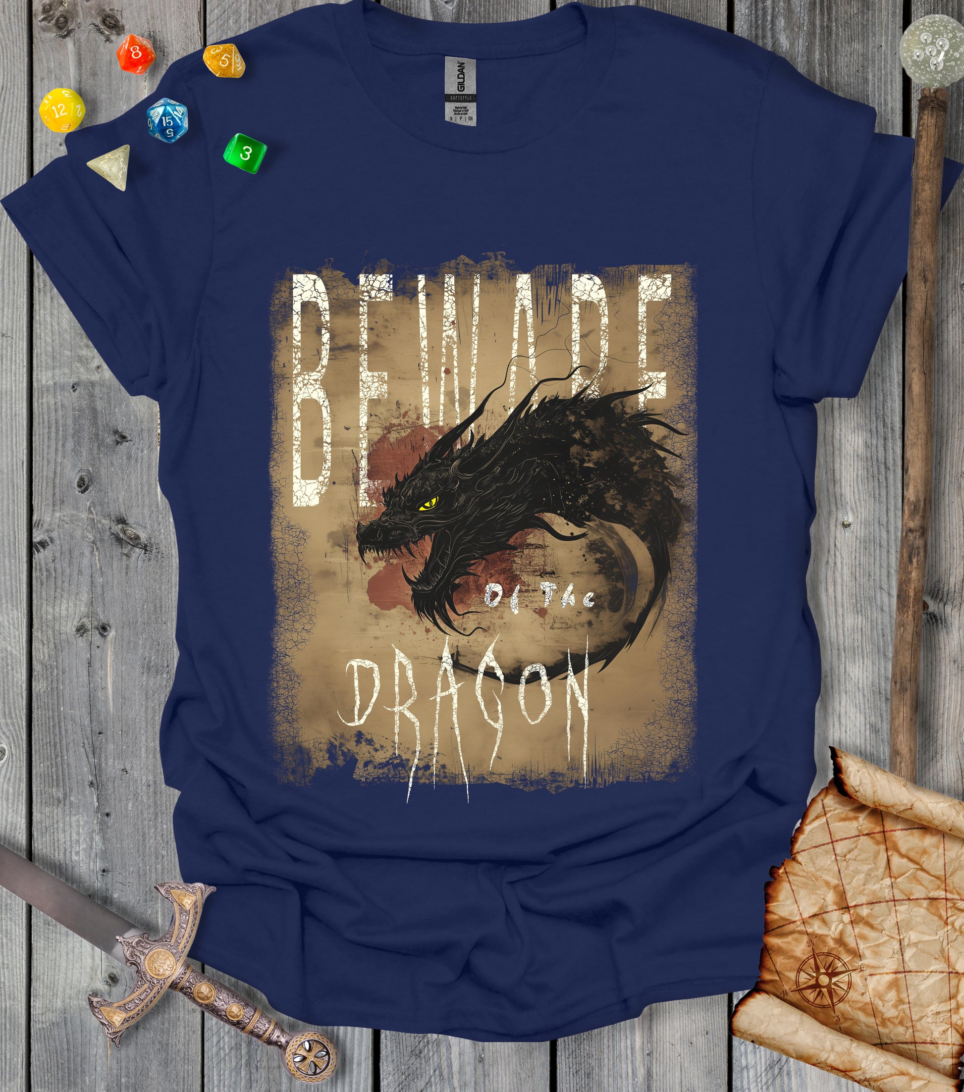 Beware of The Dragon - NavyBlue