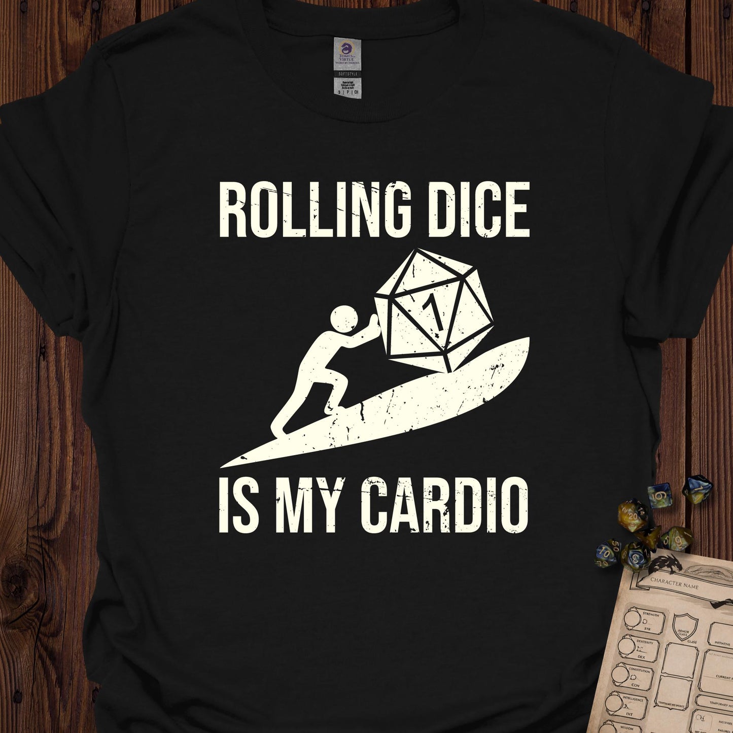 Rolling Dice is My Cardio - Black