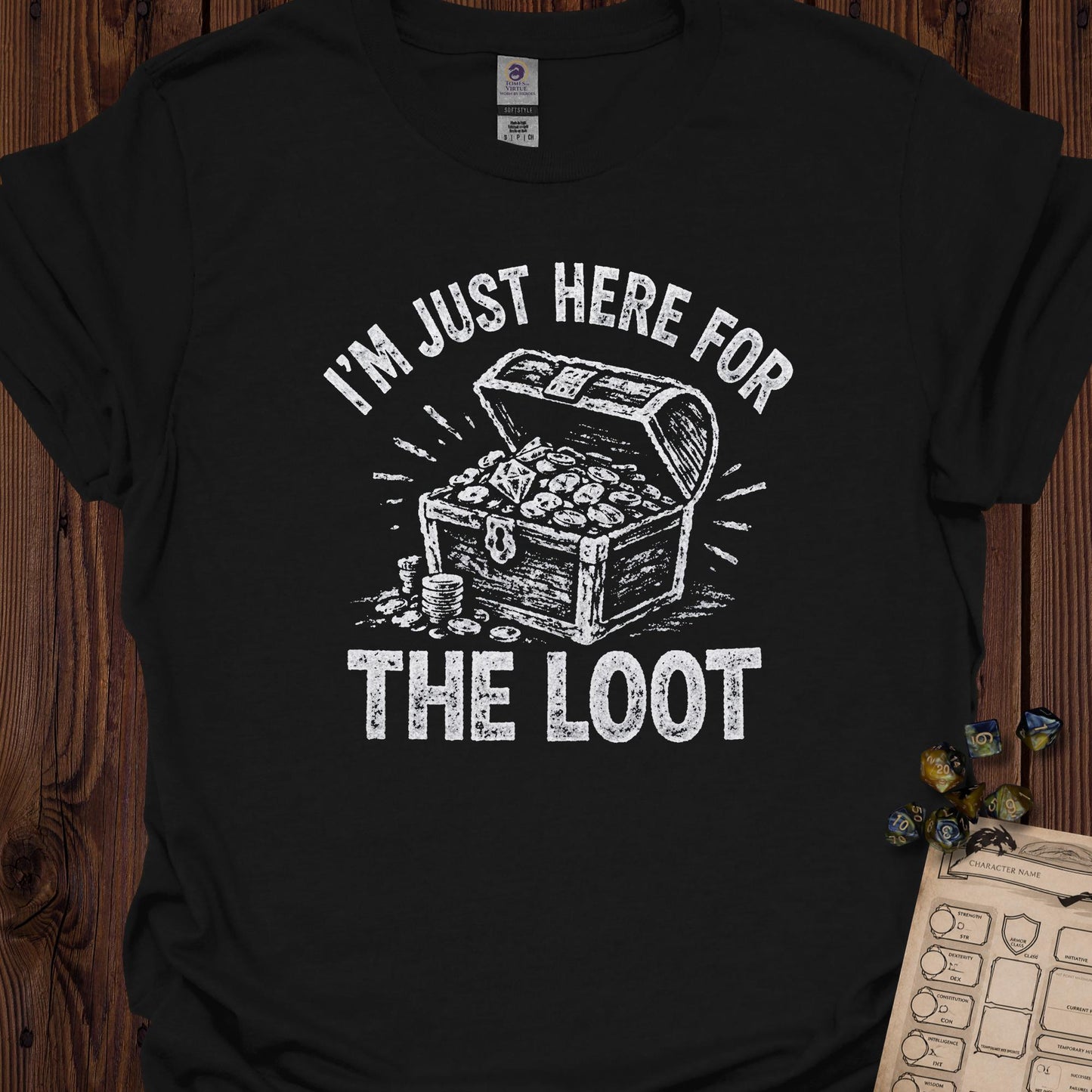 I'm Just Here for the Loot - Black