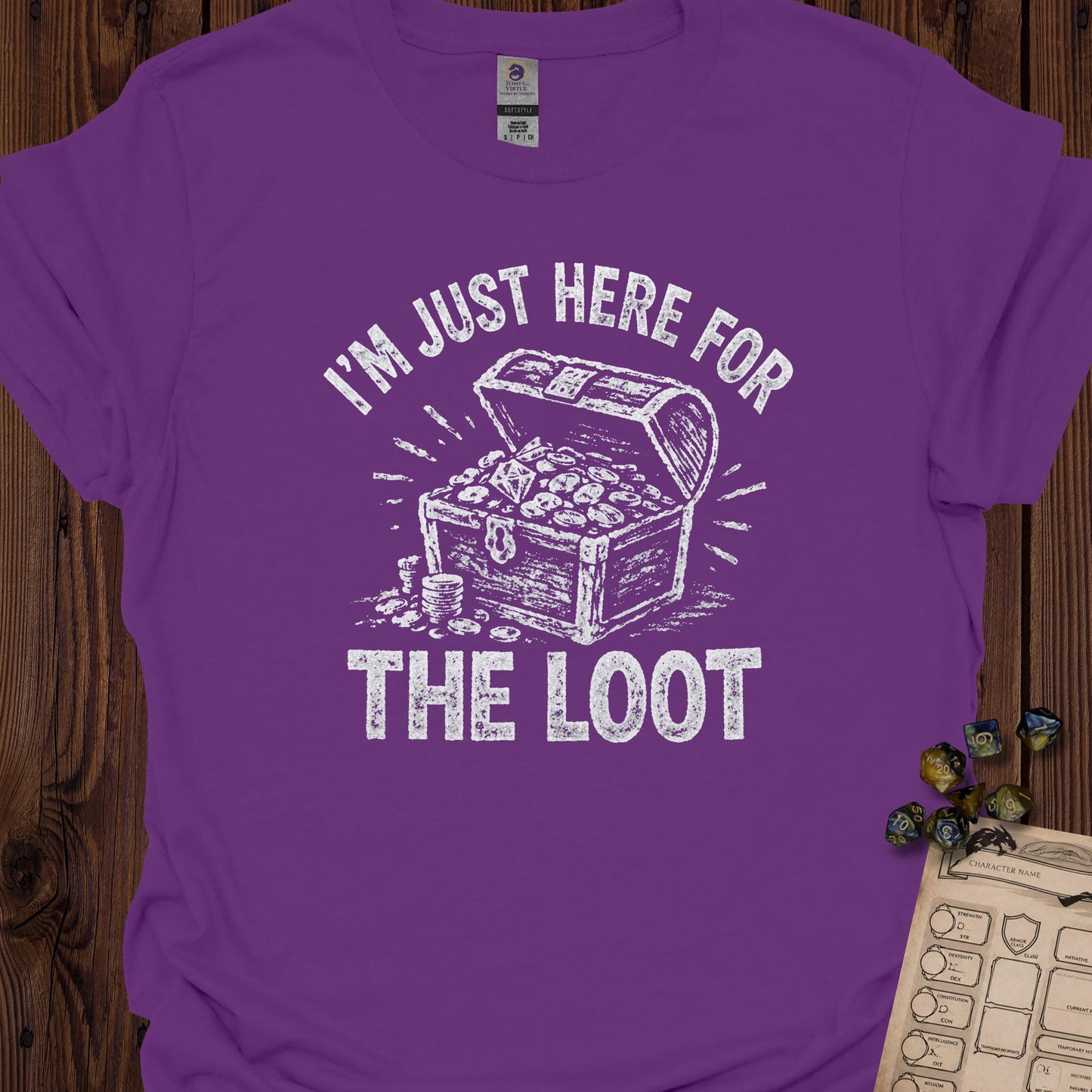 I'm Just Here for the Loot - Purple