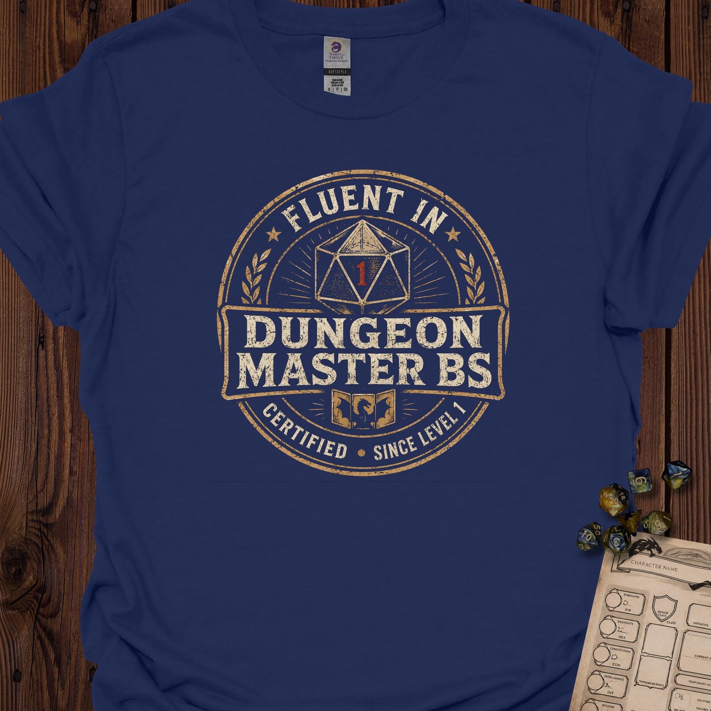 Fluent in Dungeon Master BS - Navy