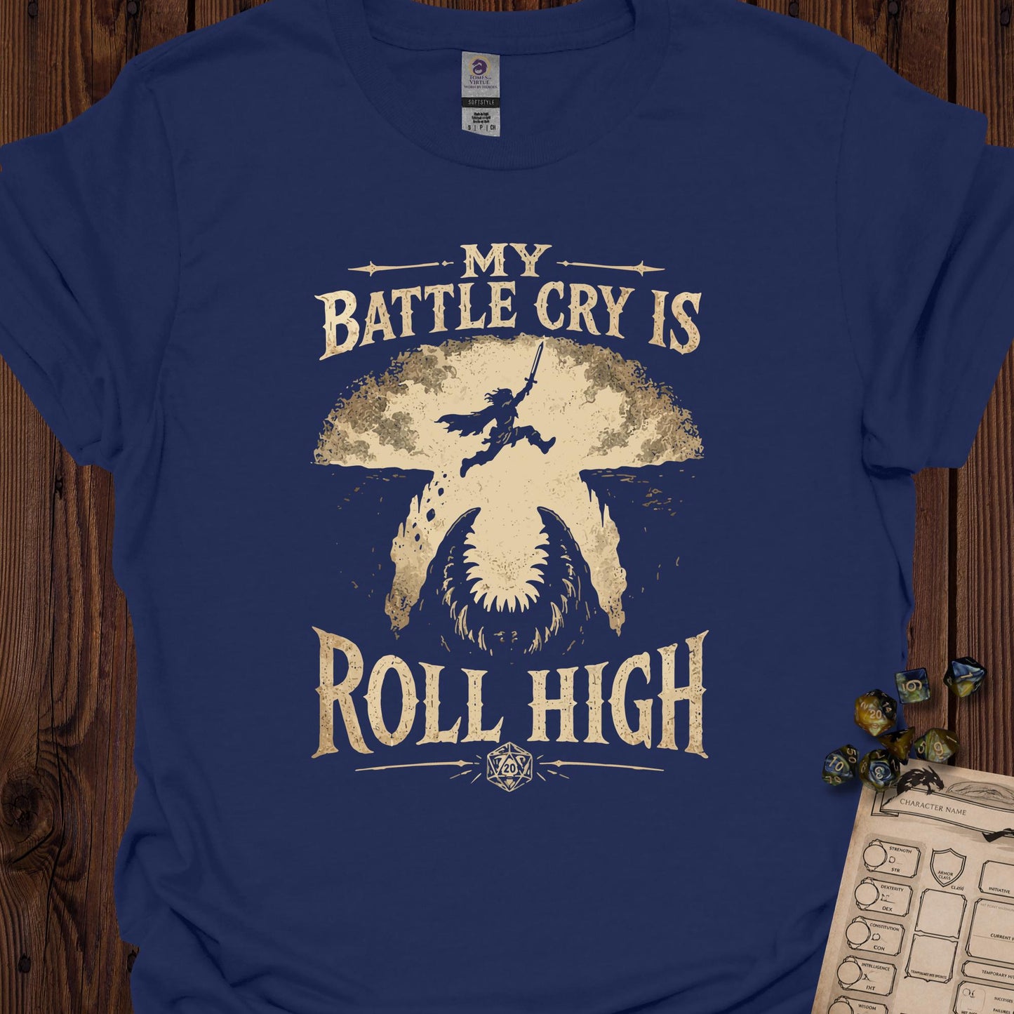 My Battle Cry is Roll High - Navy