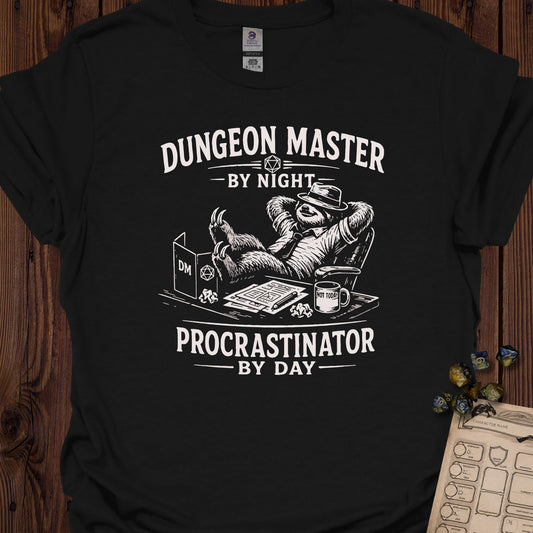 Dungeon Master by Night, Procrastinator by Day - Black