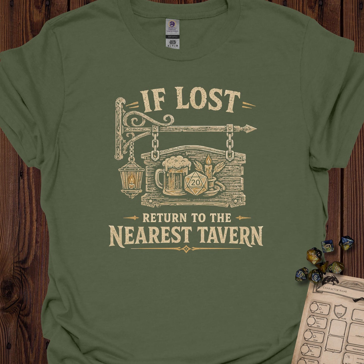 If Lost, Return to the Nearest Tavern - MilitaryGreen