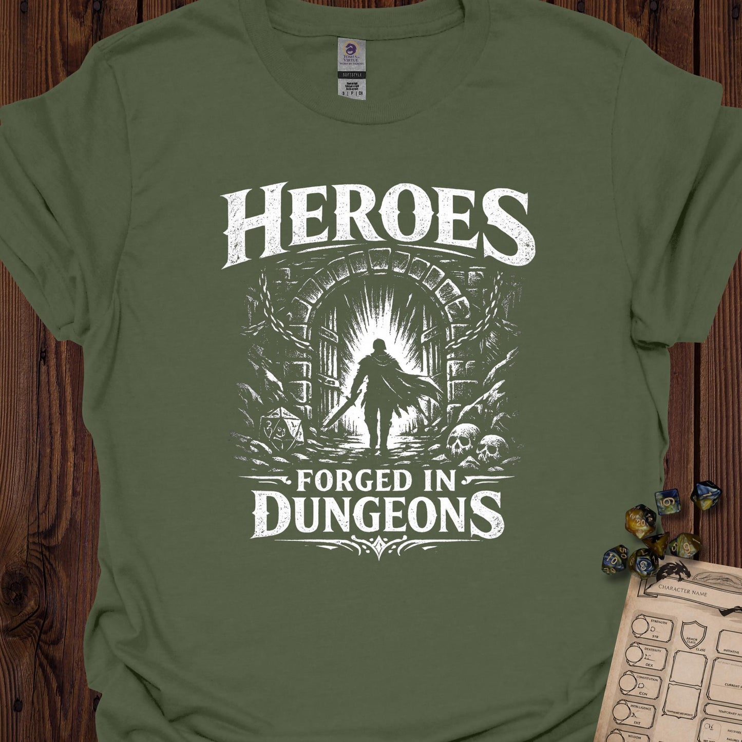 Heroes Forged in Dungeons - MilitaryGreen