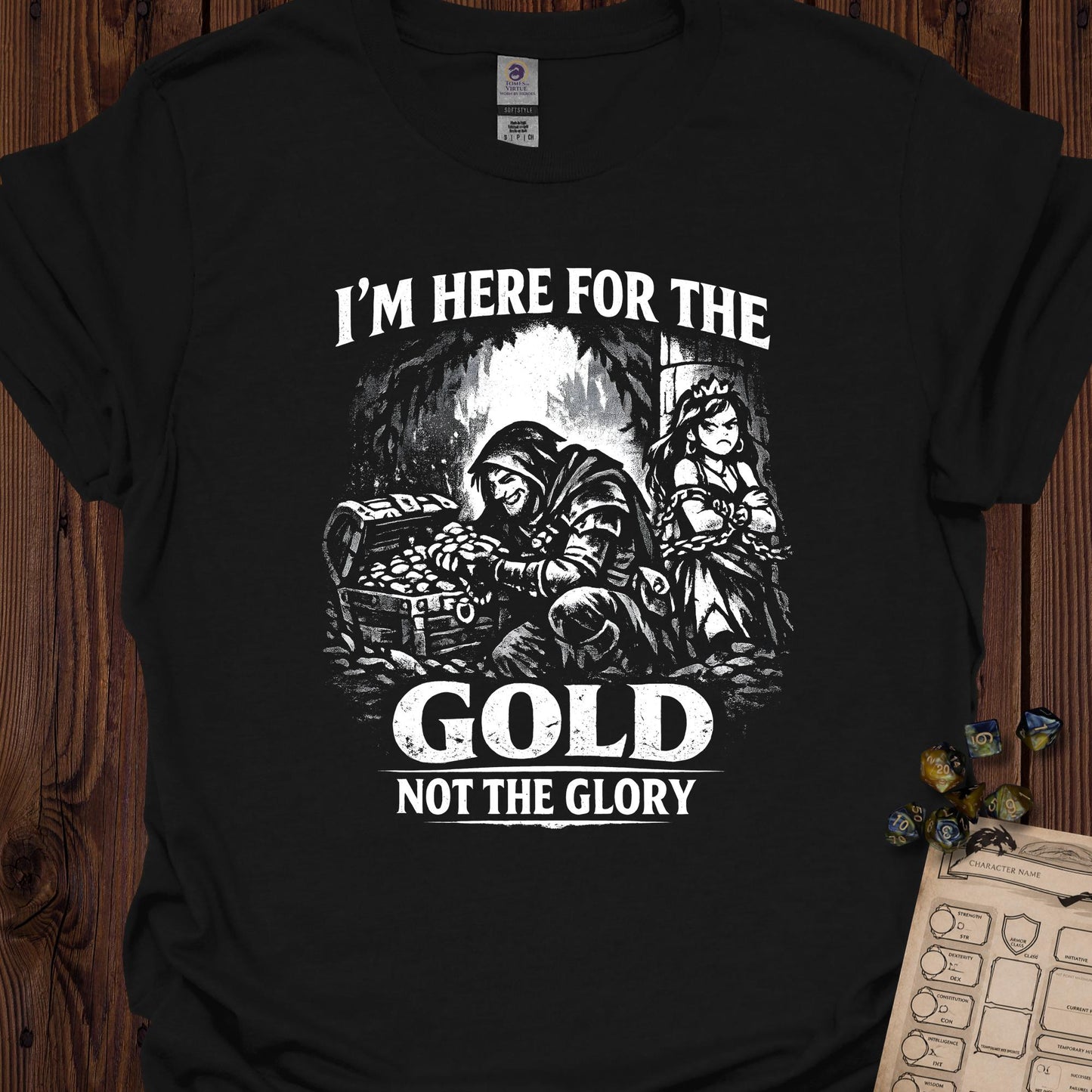 I'm Here for the Gold, Not the Glory - Black