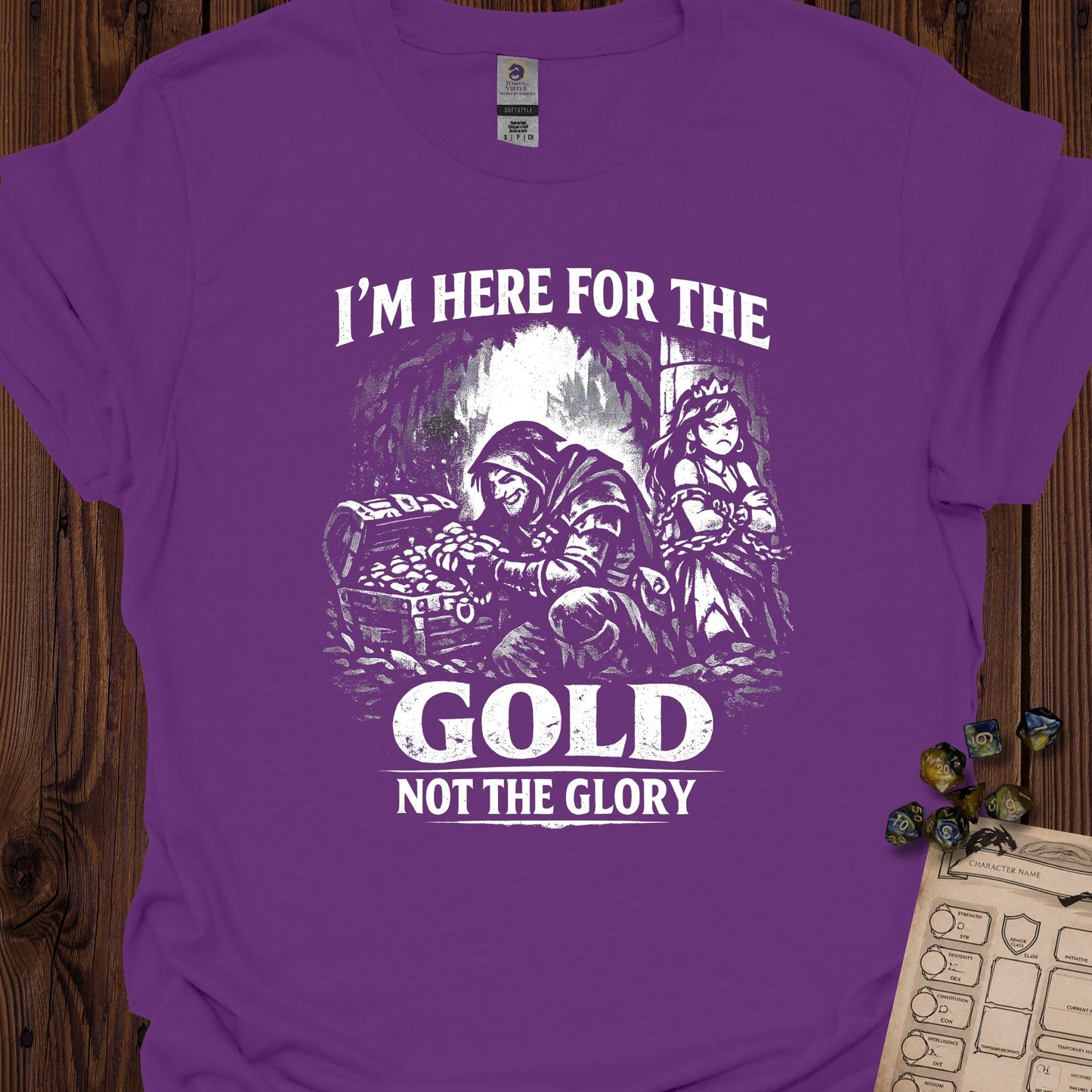 I'm Here for the Gold, Not the Glory - Purple