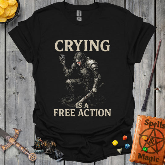 Crying is a free action - warrior - Black